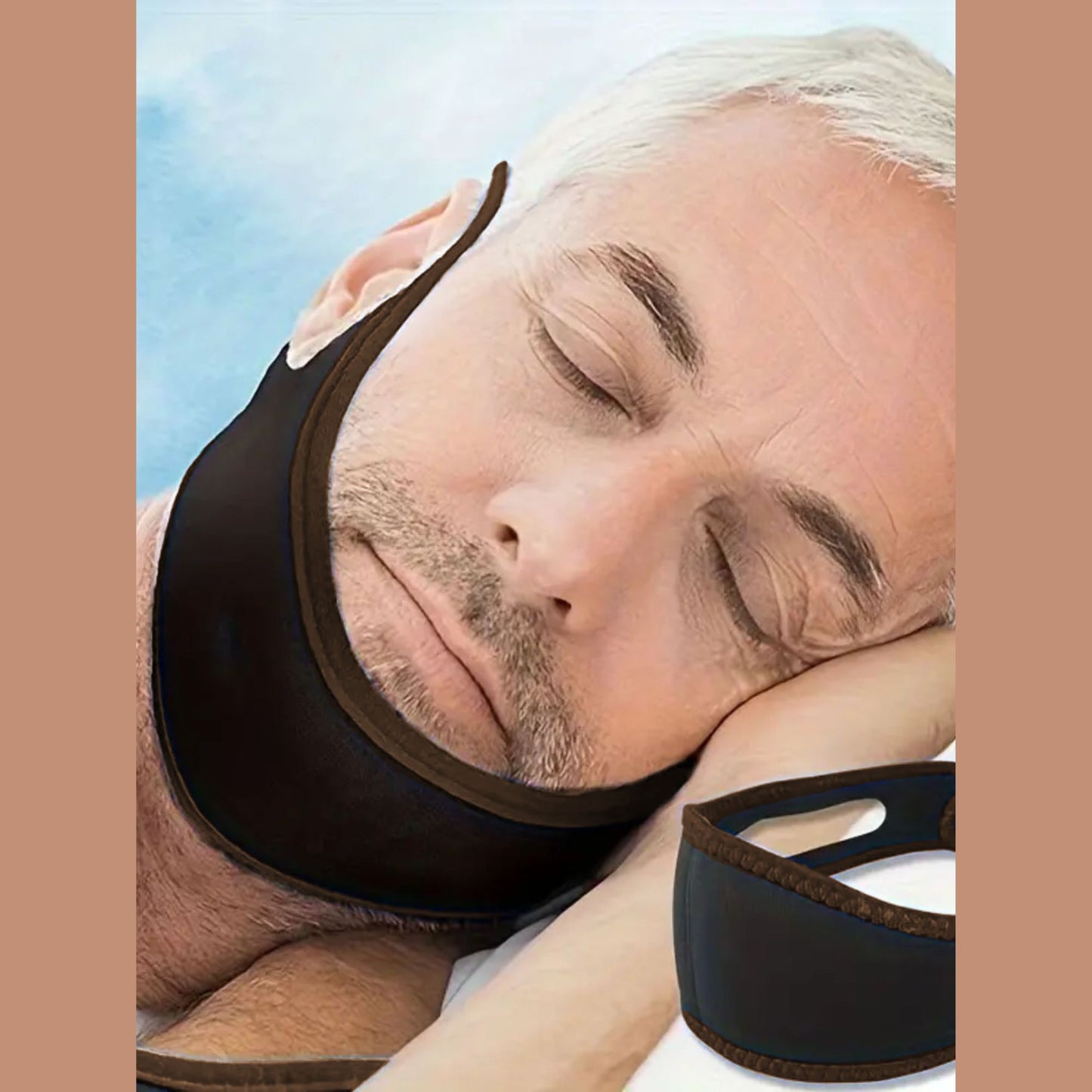 Unisex Anti-Snore Strap (2-Pack) | Adjustable Copper Infused Snore Reduction Aid for Quiet, Comfortable, Restful Sleep