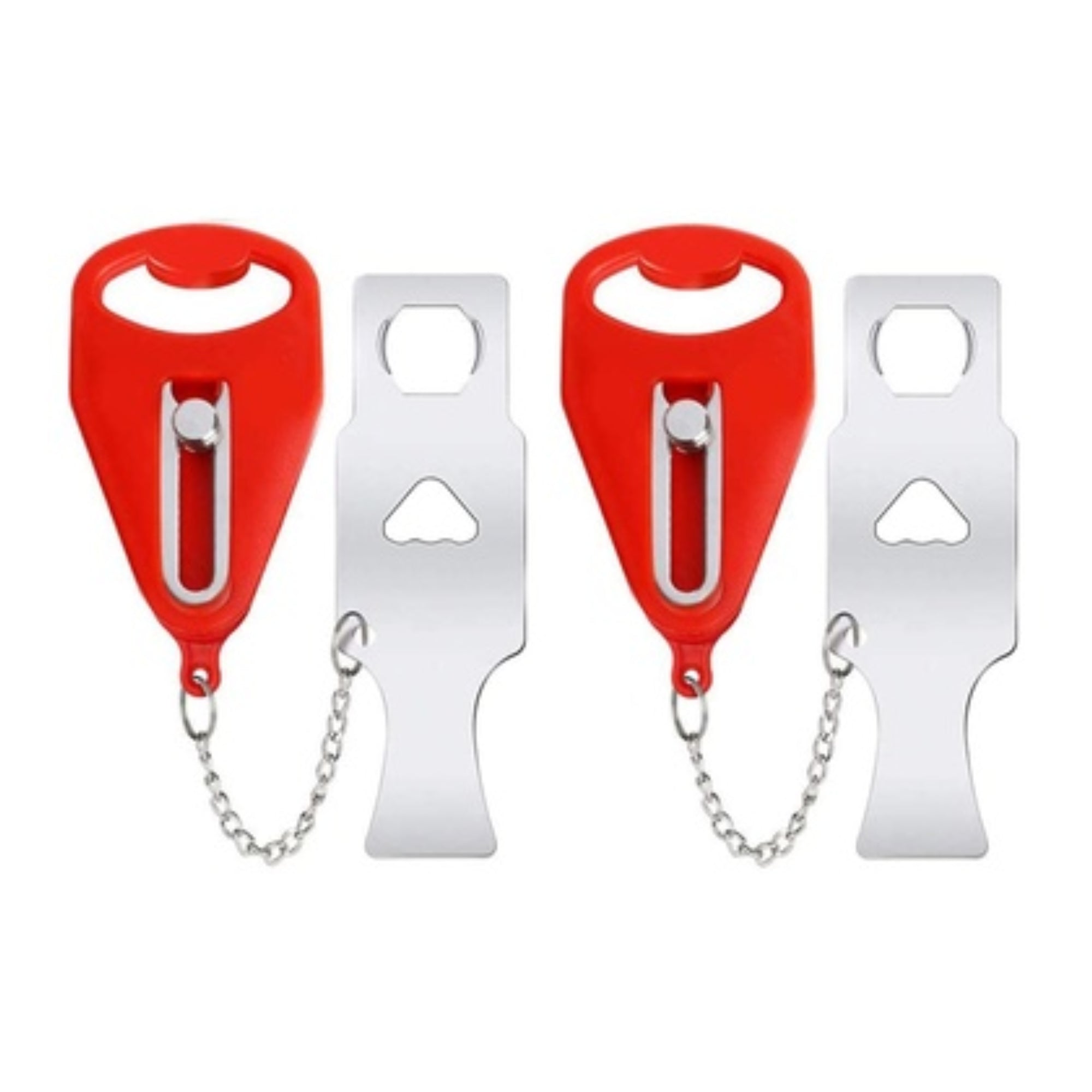 2-Pack Portable Door Lock Set – Heavy-Duty Steel Travel Safety Lock for Home, Hotel, Apartment & School Dorm – Easy Install Extra Security Device