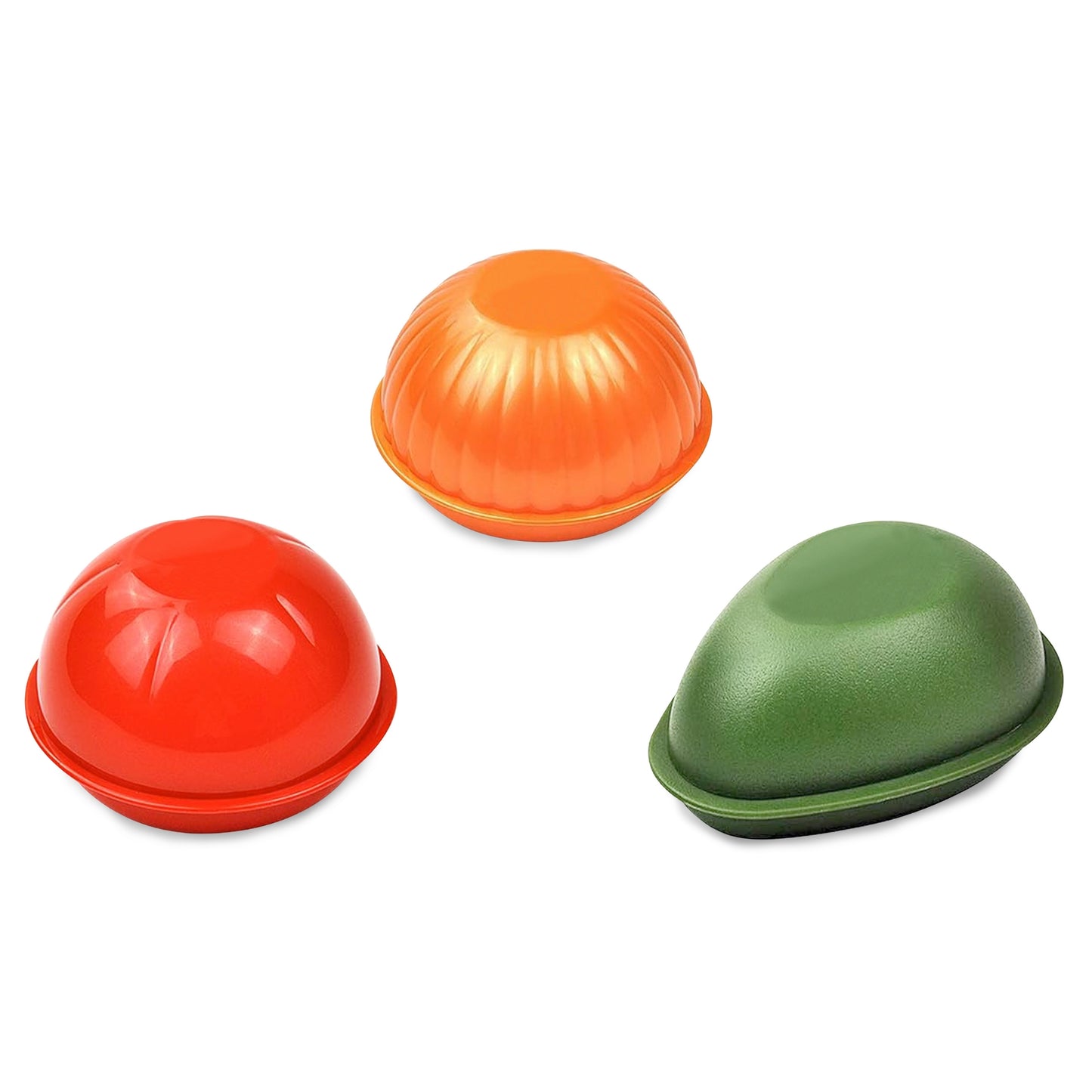 3-Piece Reuseable Fresh Food Tomato, Avocado, Onion Storage Keeper Sealing Box