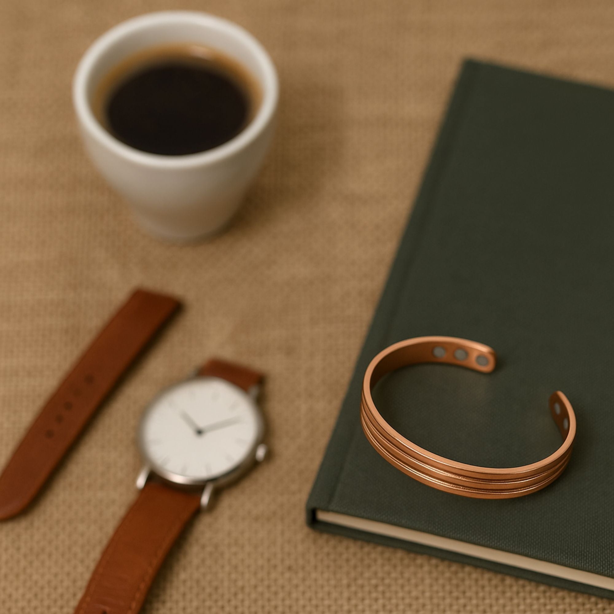 Copper Bracelets for Women – Pure Solid Copper Magnetic Therapy Jewellery, Elegant Pain Relief & Wellness Gift for Everyday Wear