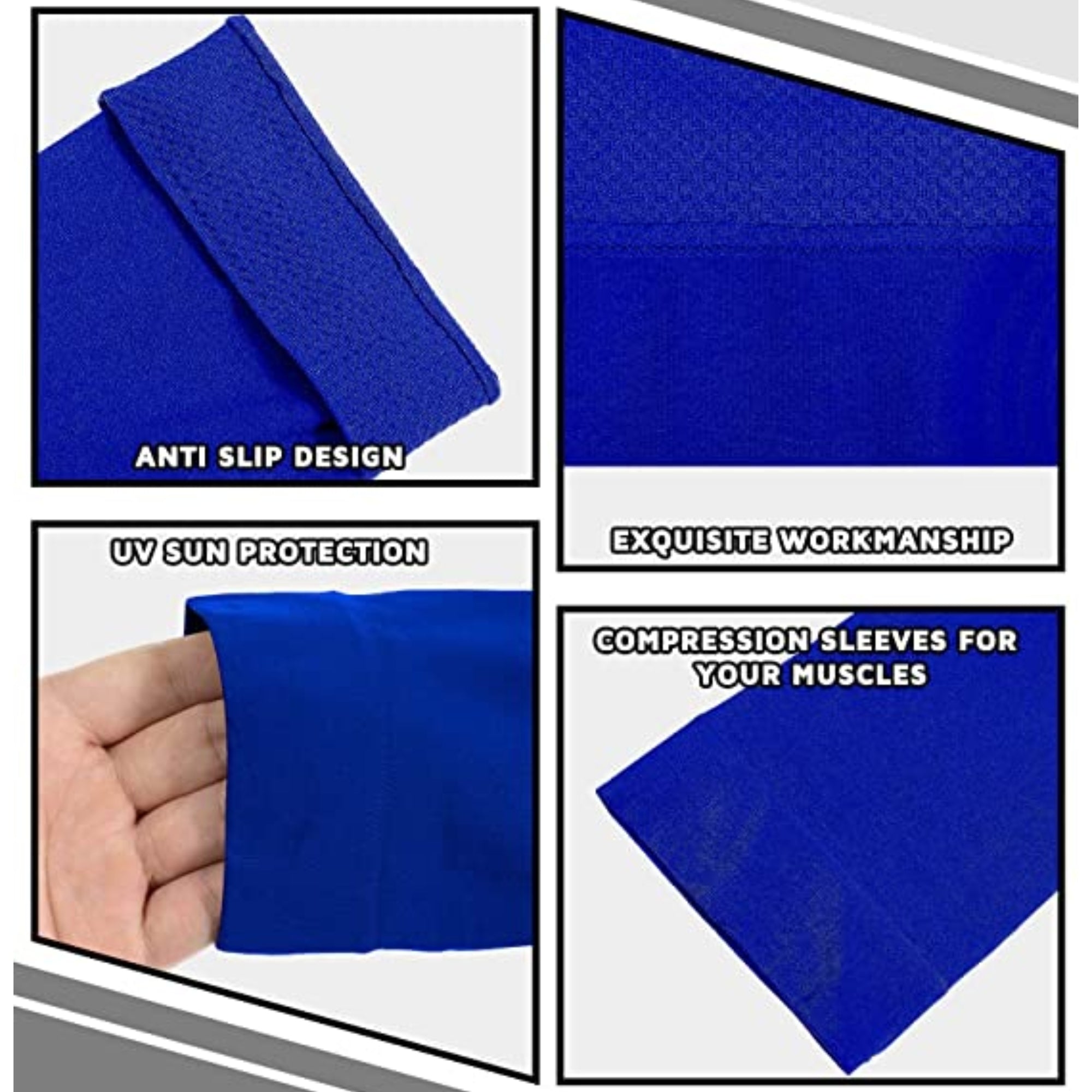 Anti Slip UV Sun Protection Cooling Sports Arm Sleeves for Men and Women