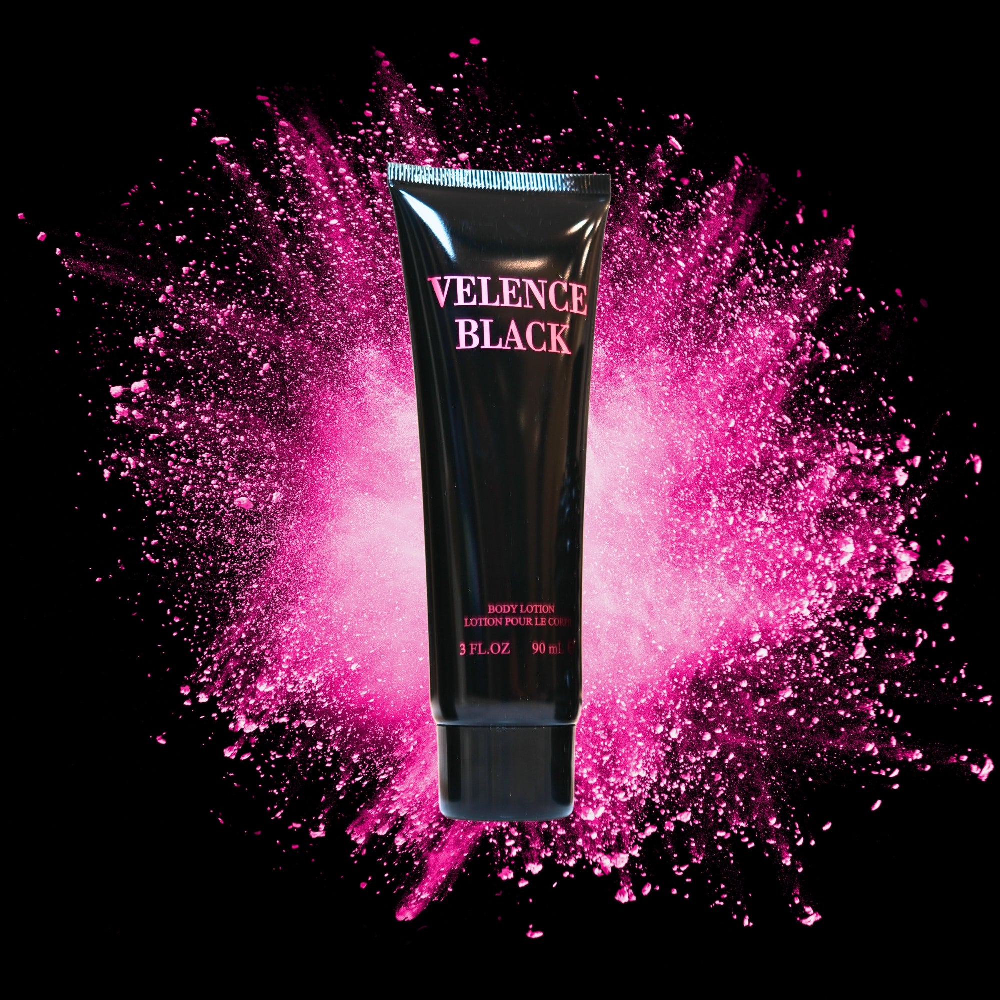 Velence Black Shower Gel (3FL.OZ), Body Lotion(3FL.OZ), and Perfume Set – Fragrance Gift Set for Women