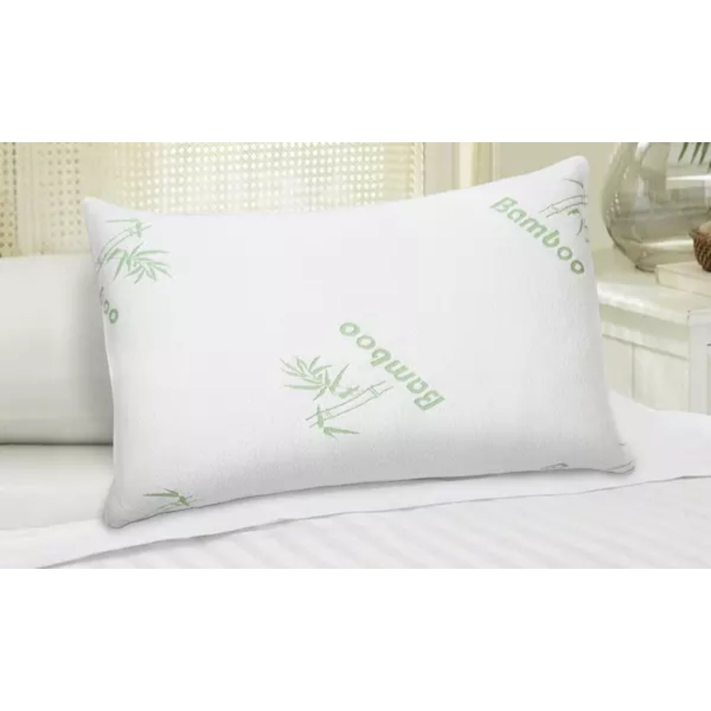 Bamboo Hypoallergenic Memory Foam Pillow (1- or 2-Pack)
