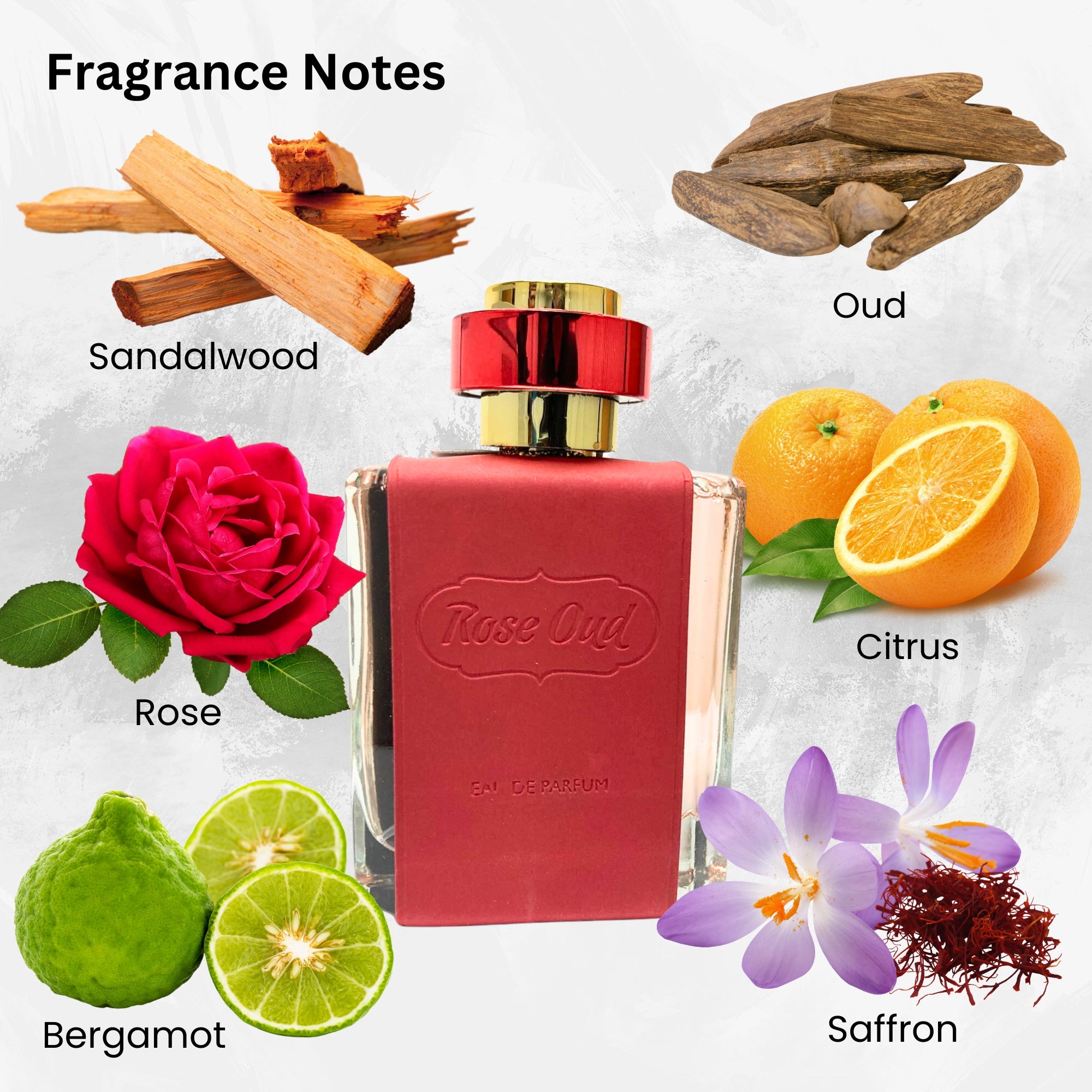 Rose Oud Perfume 3.4FL.OZ