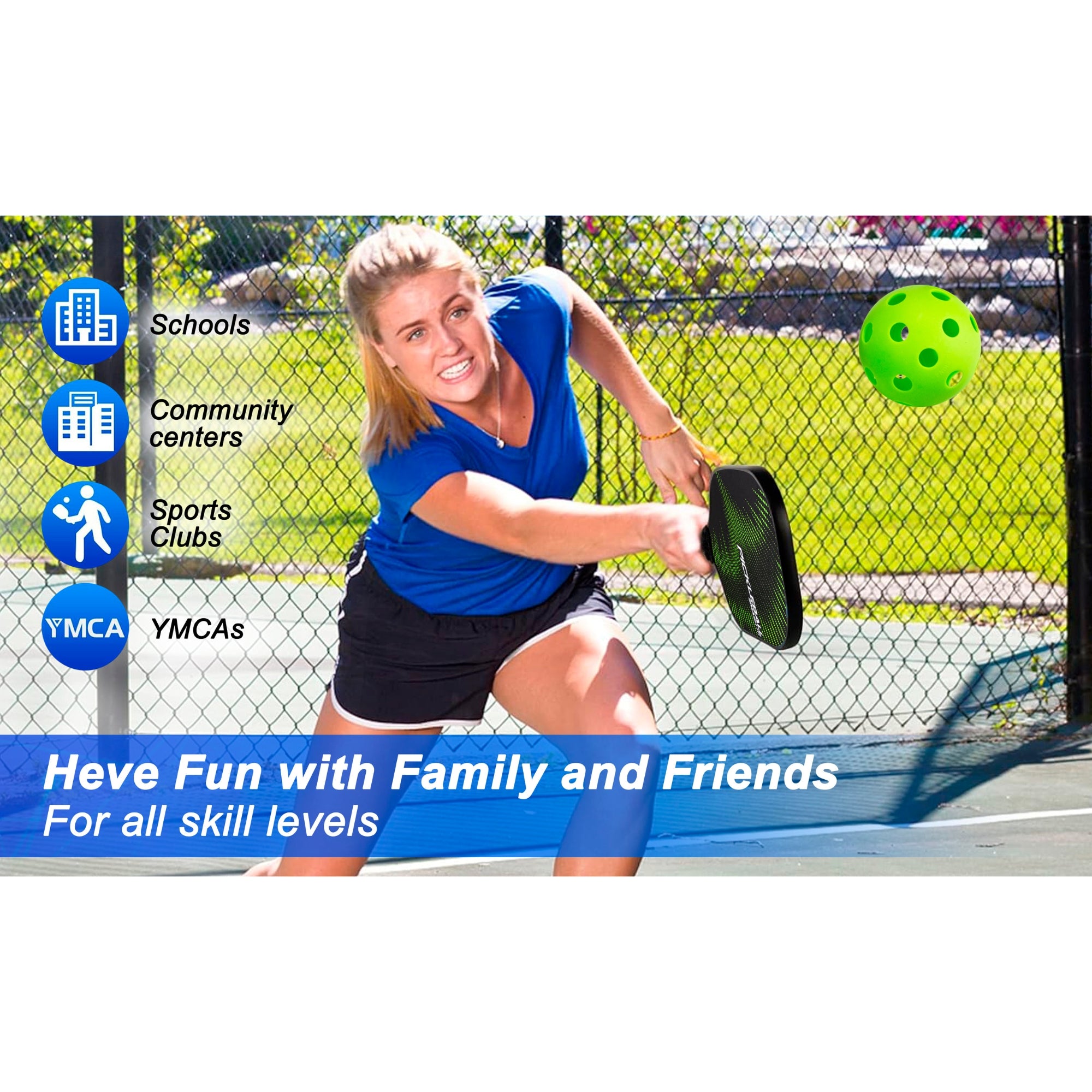 Pickleball Paddles Set of 4