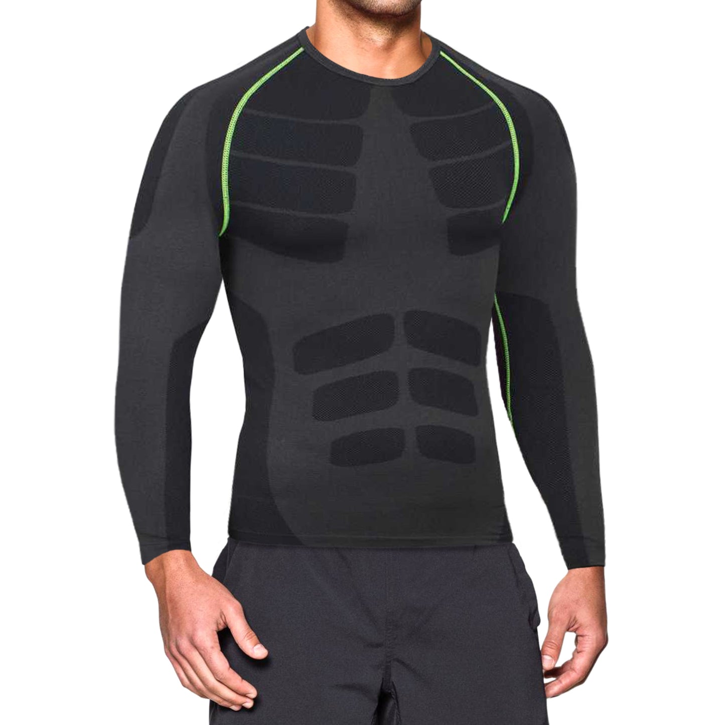 Men's Long Sleeve Compression Workout Shirts for Gym, Running, Fitness & Sports