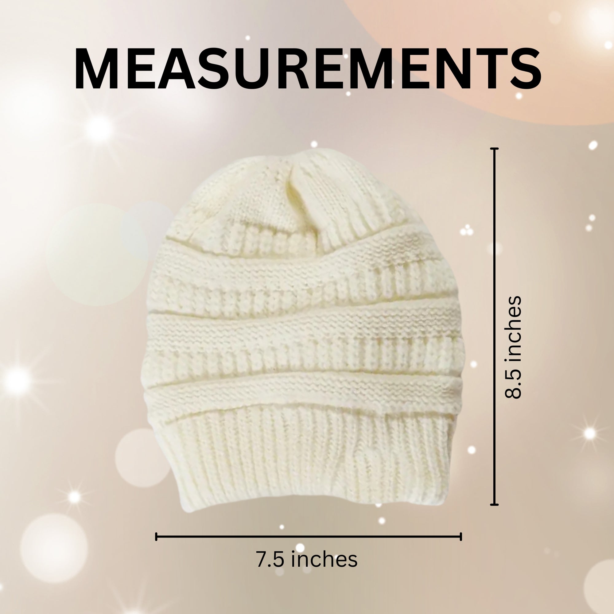 4-Pack Girl's Junior Hat w/ Ponytail