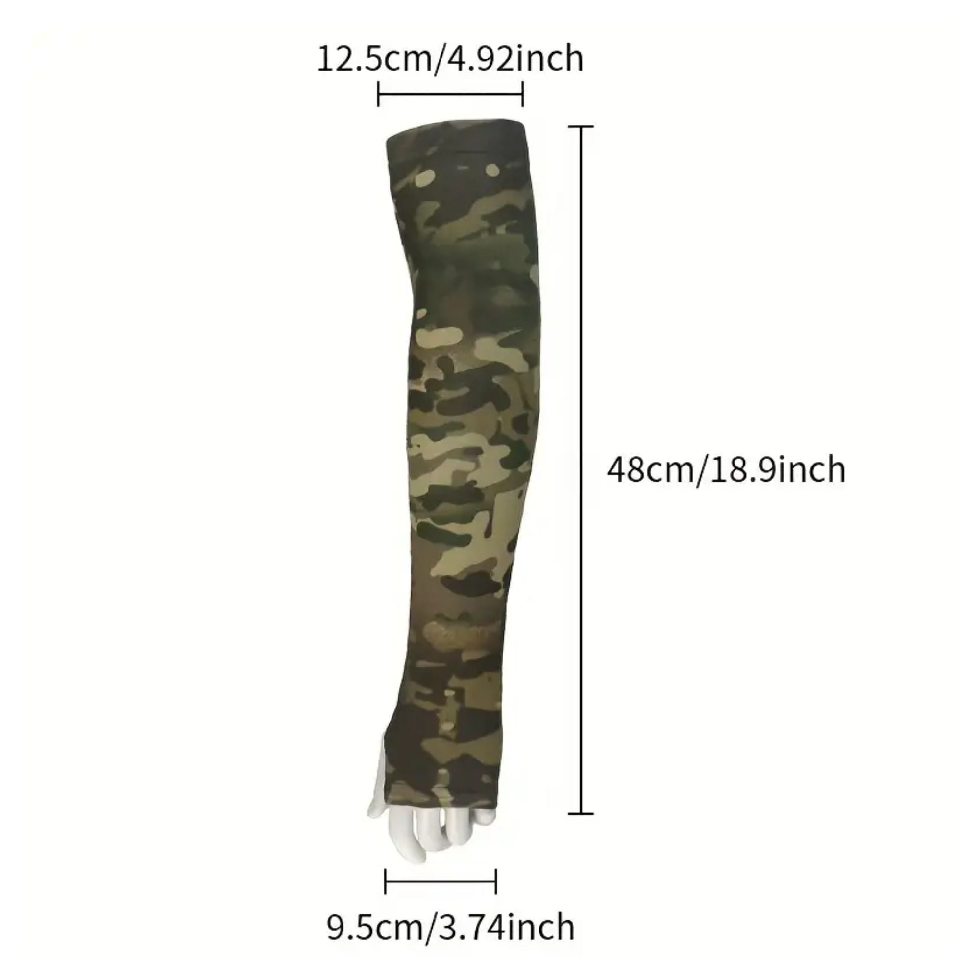 Free Size UV Sun Protection Arm Sleeves for Men & Women – Breathable Anti-Slip Cooling Compression Sleeves for Outdoor Sports, Driving, Cycling, Running, Golf, Summer Protection