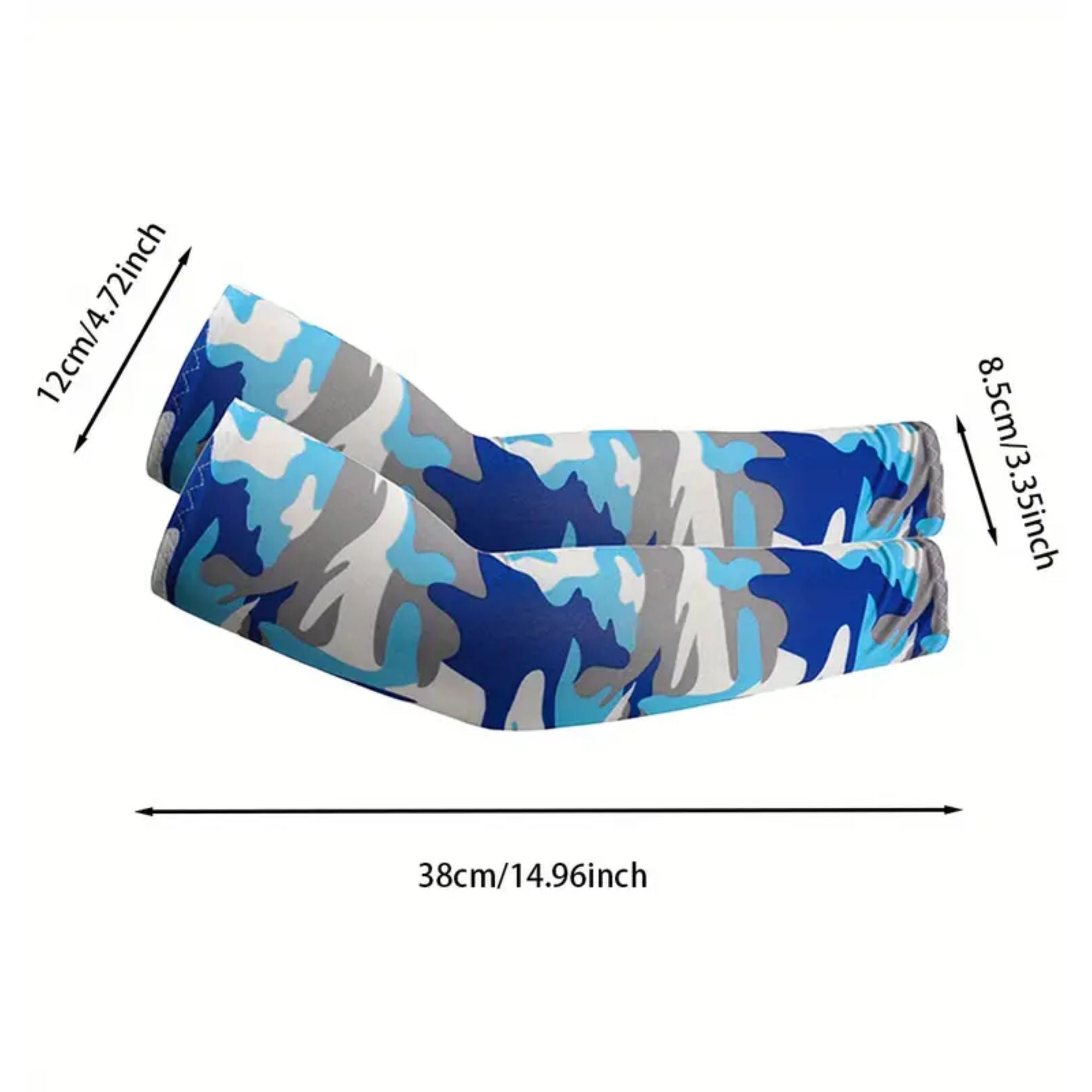 Free Size UV Sun Protection Arm Sleeves for Men & Women – Breathable Anti-Slip Cooling Compression Sleeves for Outdoor Sports, Driving, Cycling, Running, Golf, Summer Protection