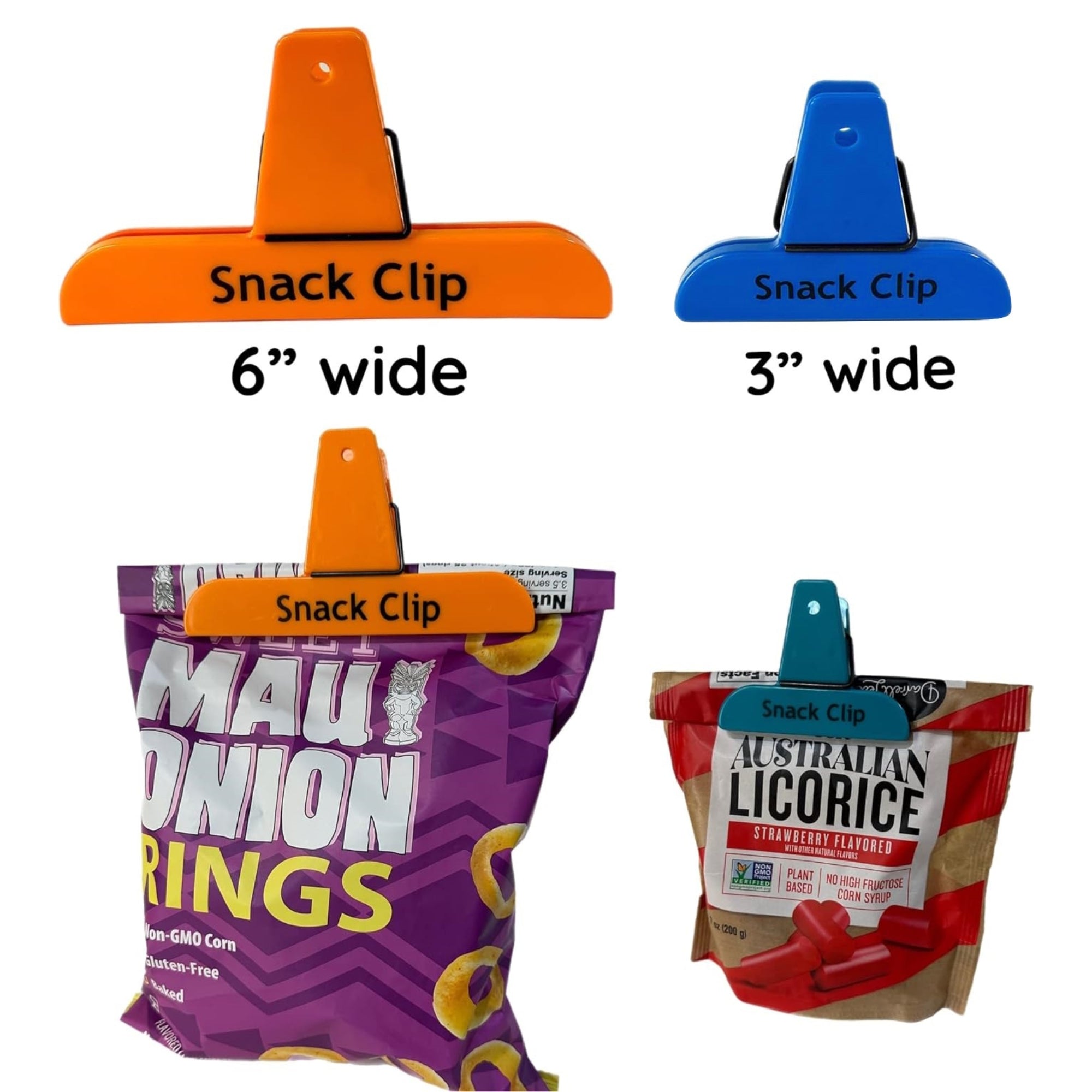 5-Piece Snack Bag Clips Heavy Seal Grip