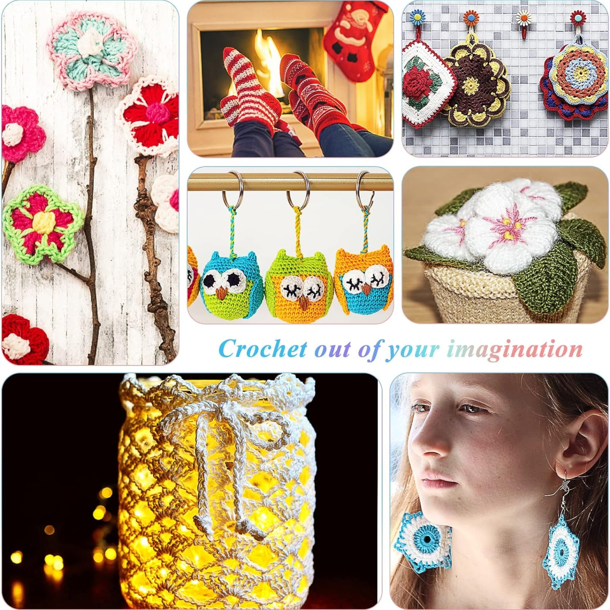 38-Pieces Ergonomic Crochet Hooks Set with Case