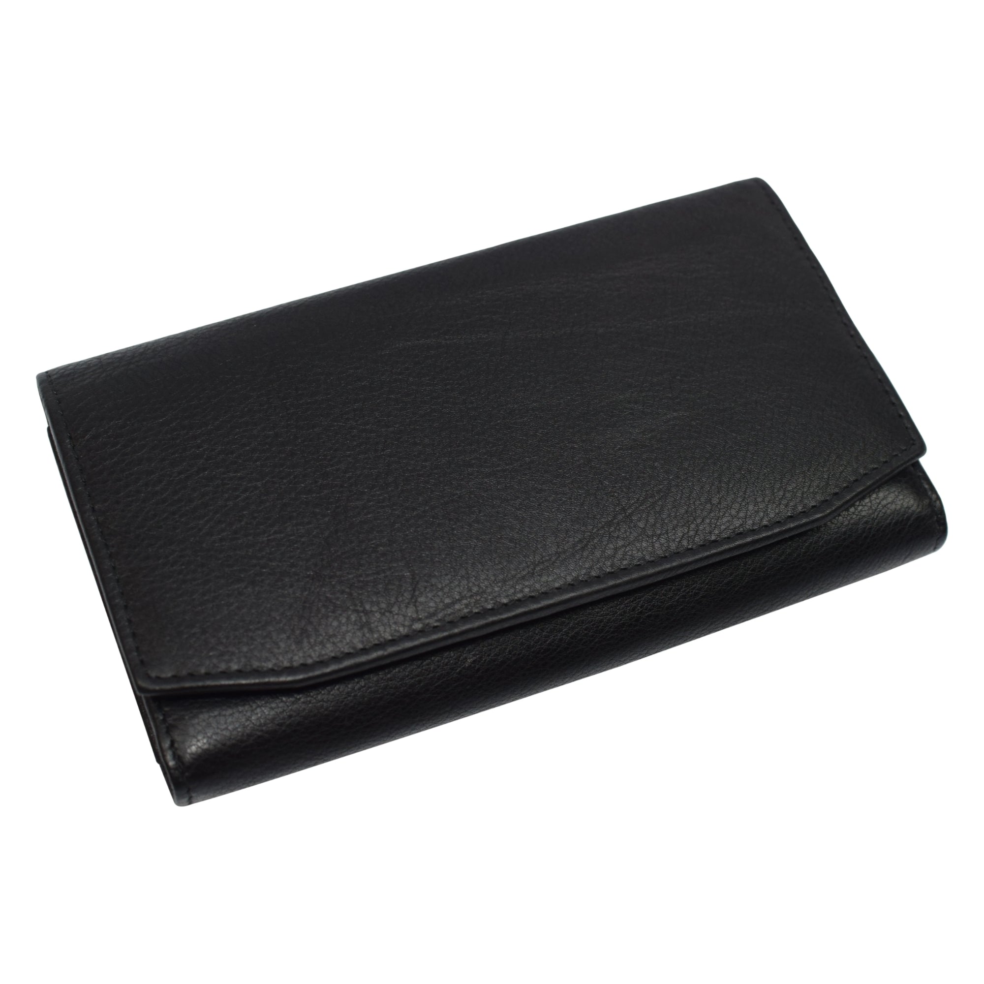 Women's Genuine Leather RFID Blocking Trifold Wallet
