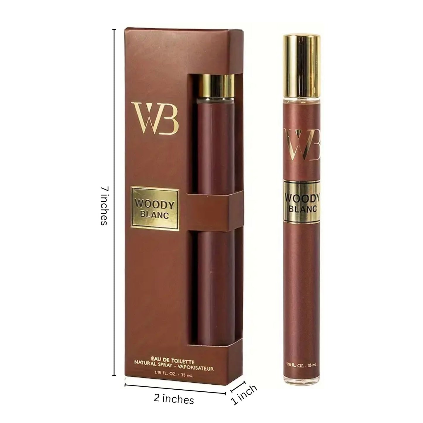 6-Pack Travel Size Men's Assorted Fragrance Set – 1.18 FL Oz Each – Long-Lasting Scent Collection for Confidence On-the-Go
