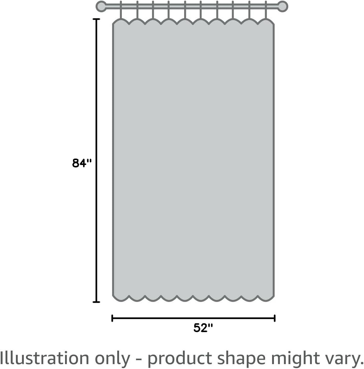 2-Piece Thermal Blackout Window Curtain | 54" W x 84" L Each Panels | 100% Polyester | Blocks 99% Sunlight |Noise-Reducing | 8 Grommets Per Panel | Total 2 Panels in 1 Package