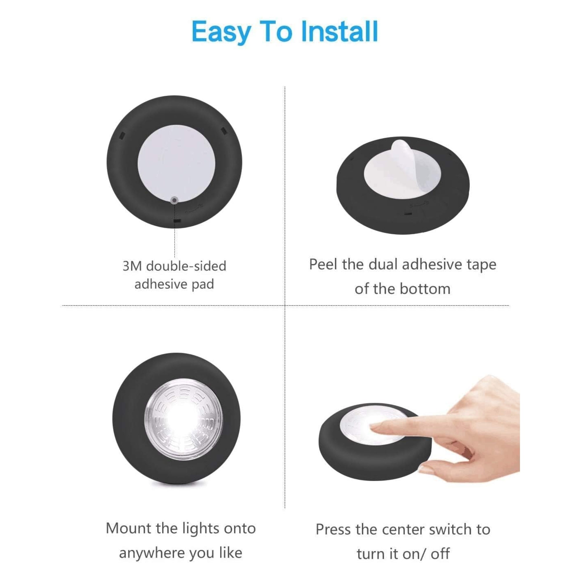 5-Pack LED Tap Light