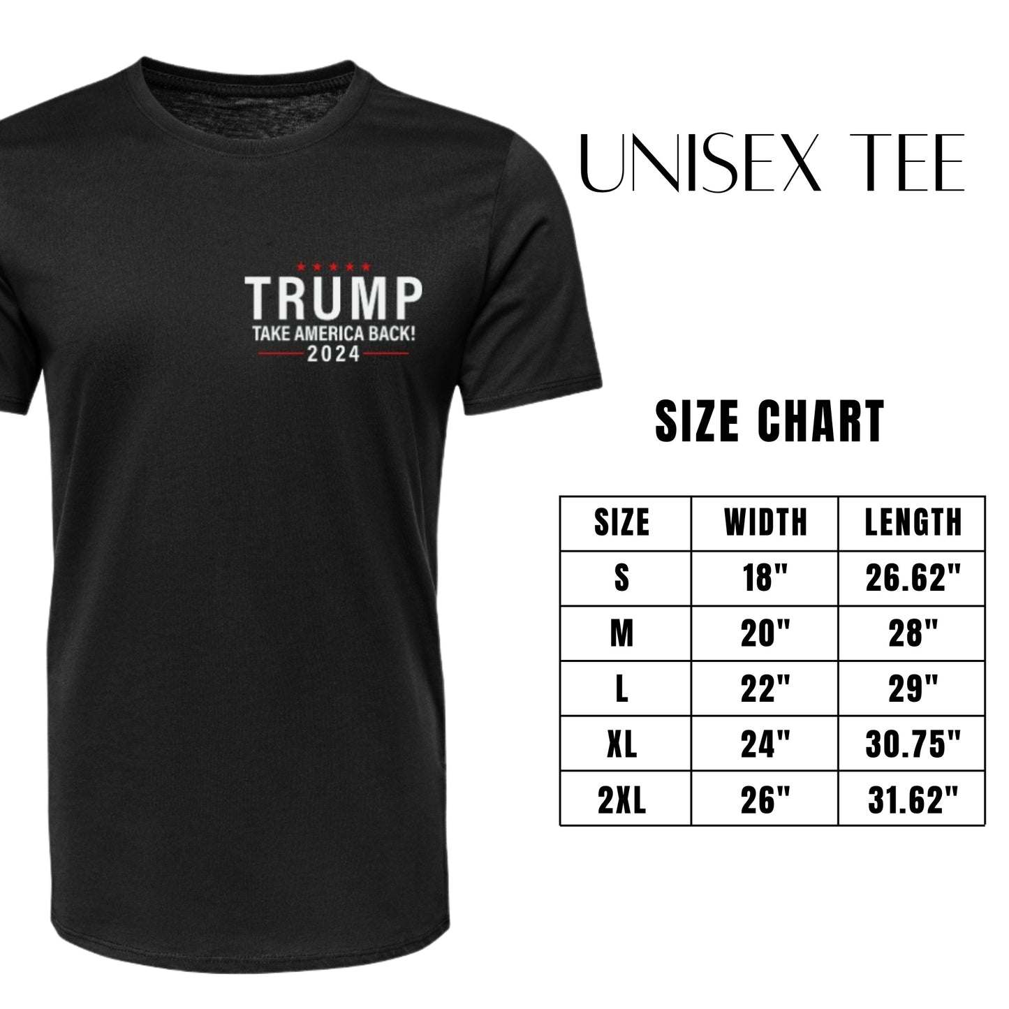 Unisex Graphic Tee Trump - Daddy's Home Print Double-Sided Casual T-Shirt