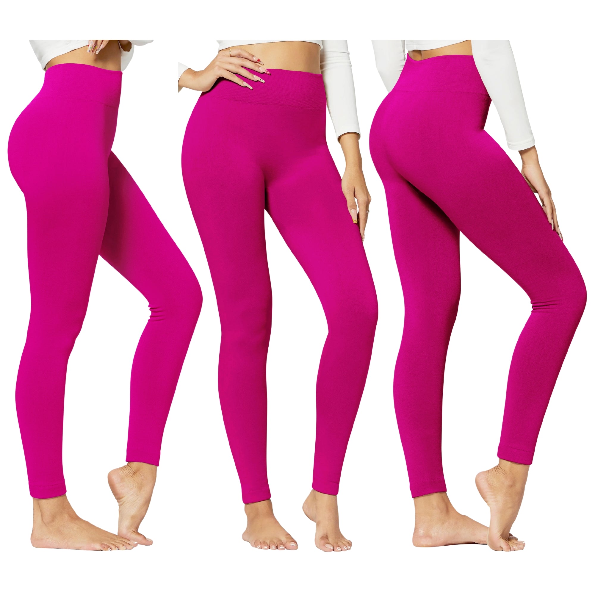 1-Pack Women's High-Waisted Cozy Fleece-Lined Seamless Leggings