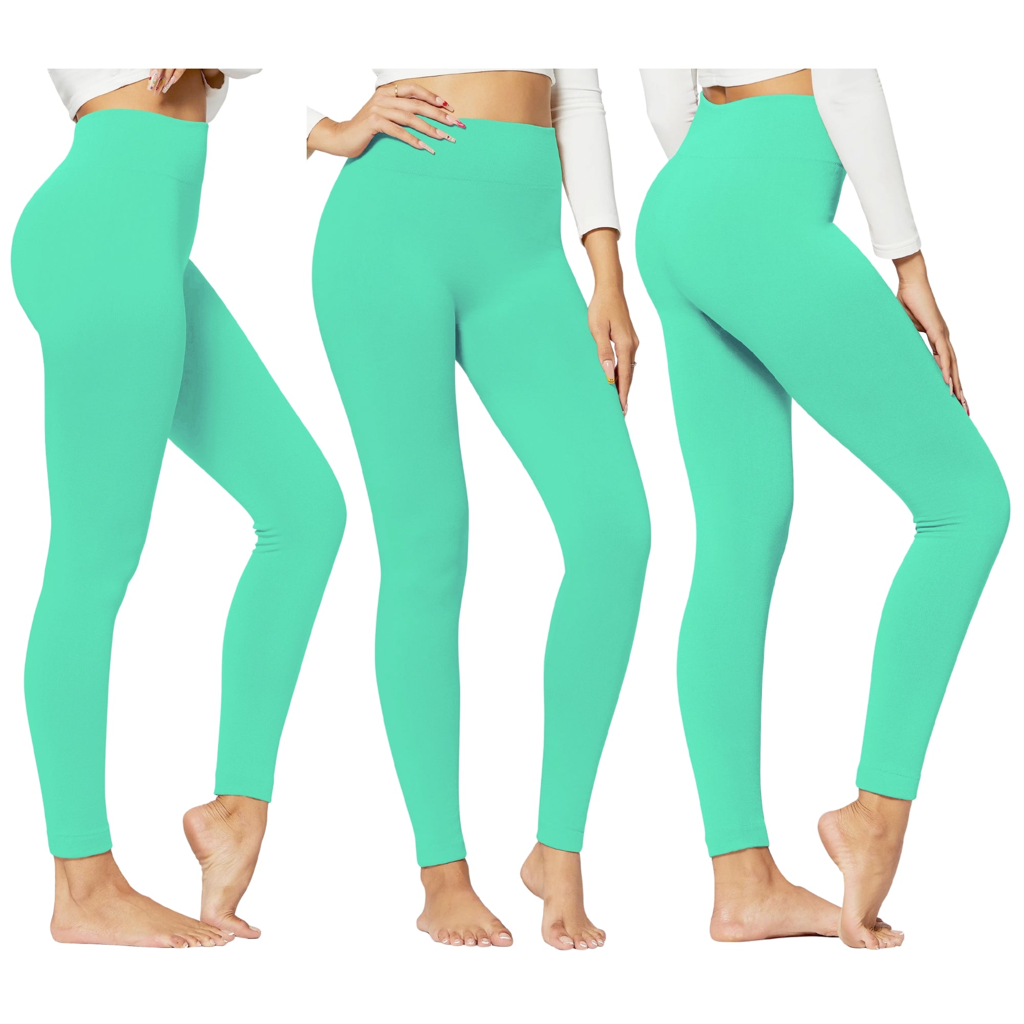 1-Pack Women's High-Waisted Seamless Workout Leggings for Yoga, Gym, and Everyday Wear, One-Size Fits Most