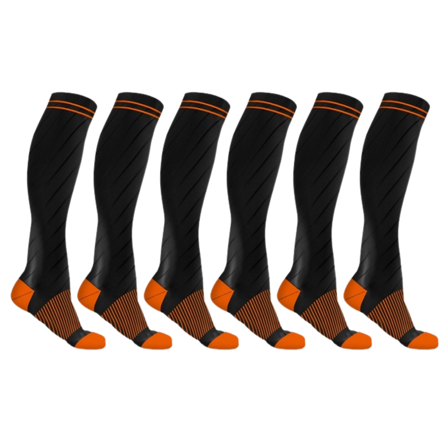 DCF Copper-Infused Elite Knee-High Compression Socks (6 Pairs)