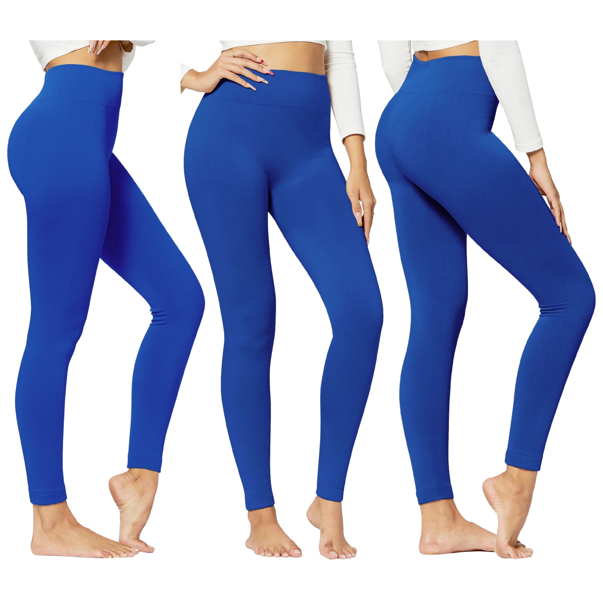 1-Pack Women's High-Waisted Cozy Fleece-Lined Seamless Leggings