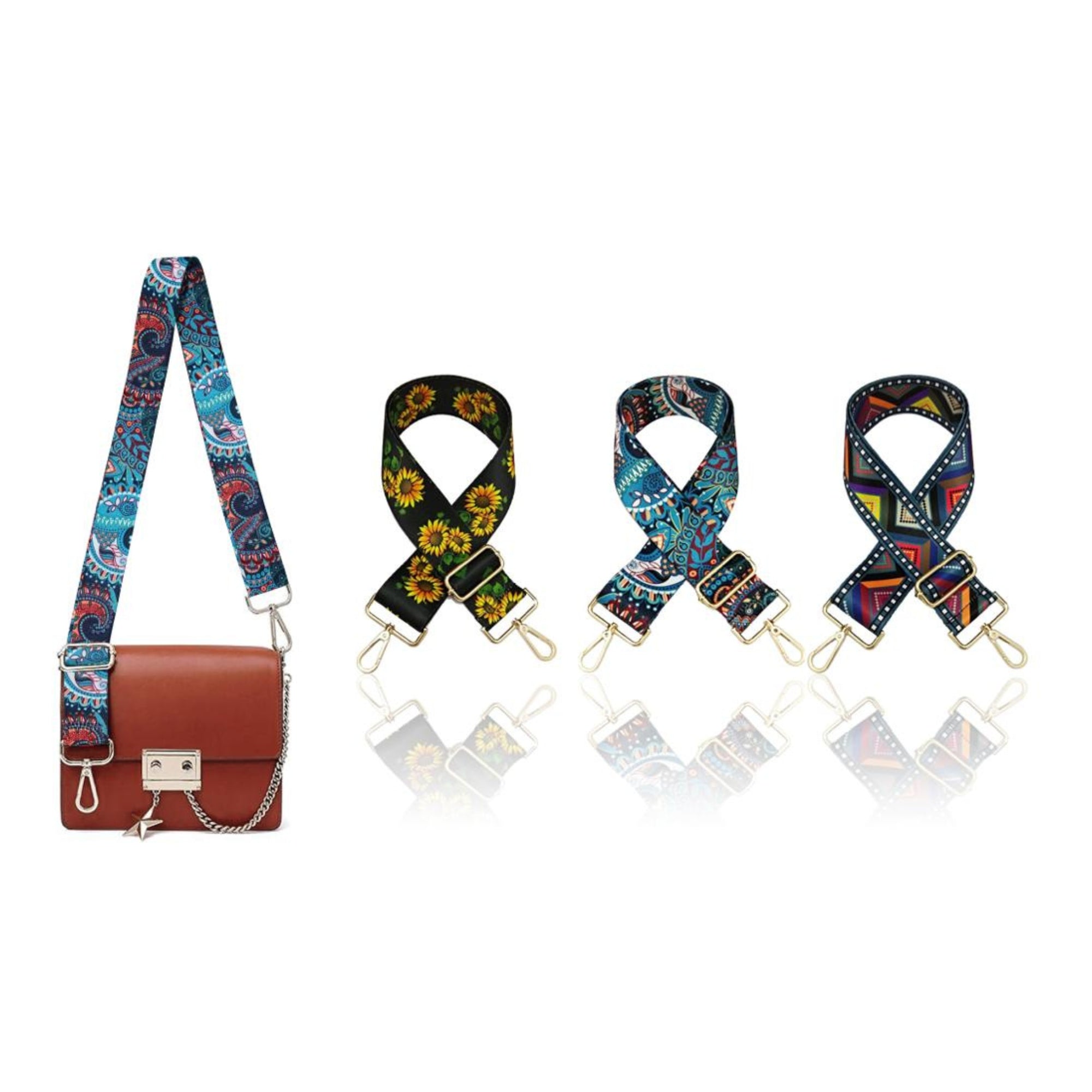 Adjustable Wide Shoulder Strap Replacement Crossbody Strap for Handbag