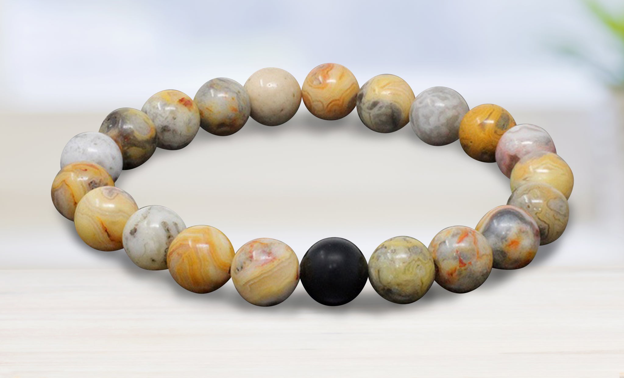 Natural Healing and Positive Energy Bracelets With Optional Essential Oils