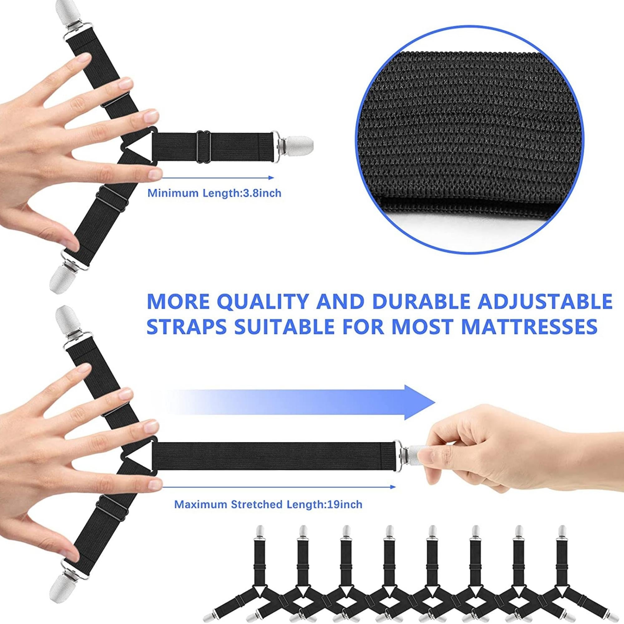 4-Piece Set Bed Sheet Clip Fasteners