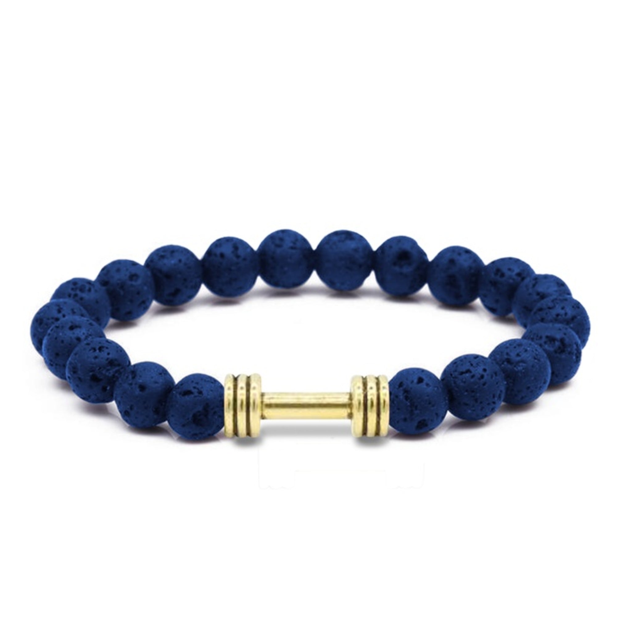 Men's Natural Stone Dumbbell Bracelet by Akor