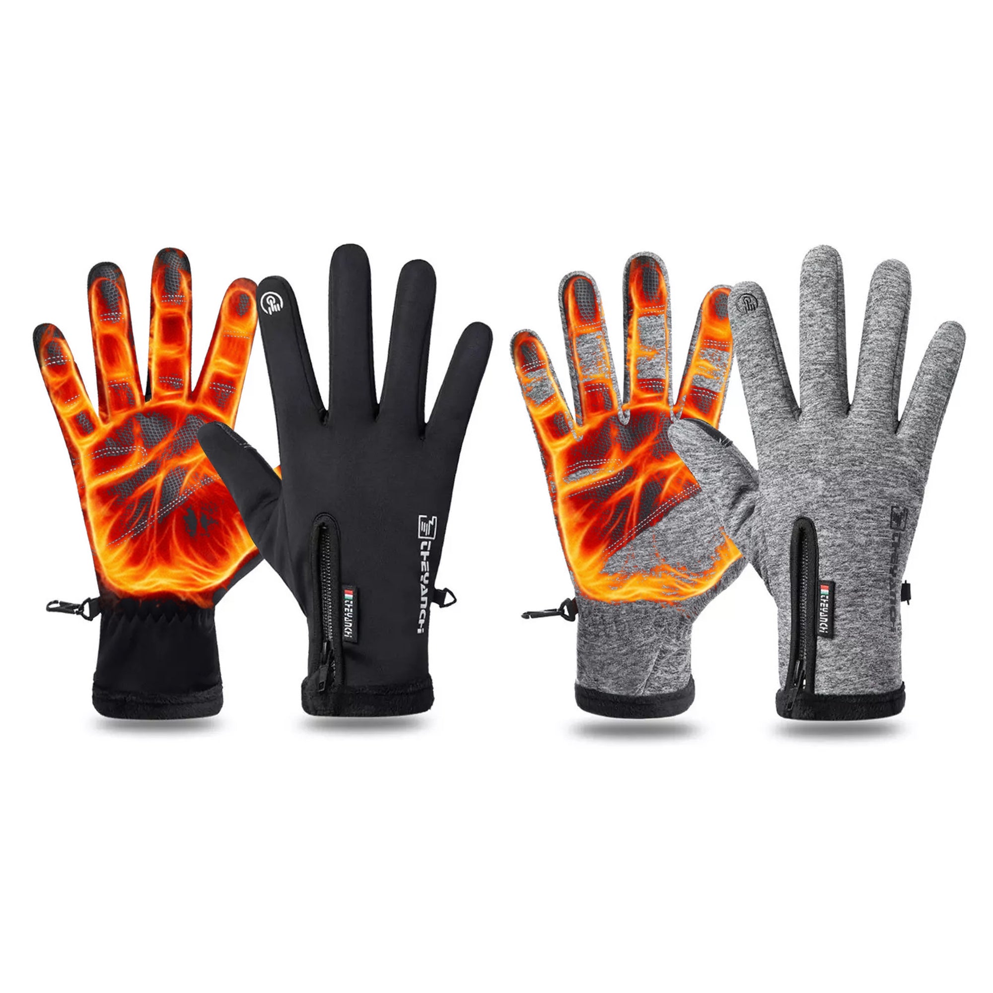2-Pack Touchscreen Winter Thermal Gloves