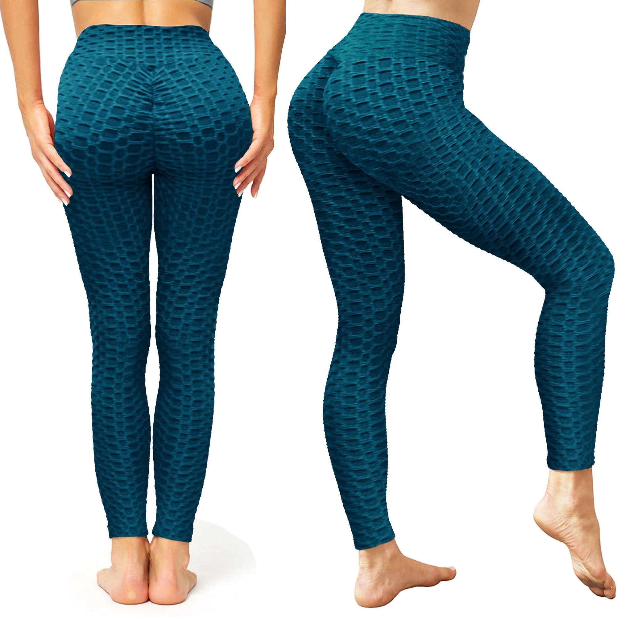Women's Ruched High-Waist Leggings for Tummy Control & Yoga