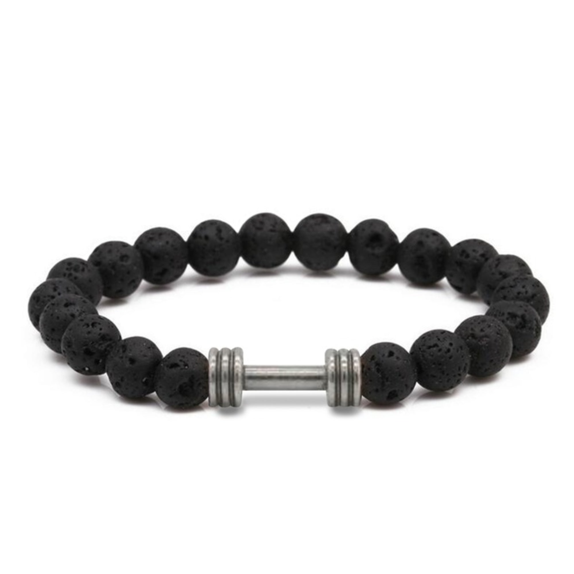 Men's Natural Stone Dumbbell Bracelet by Akor