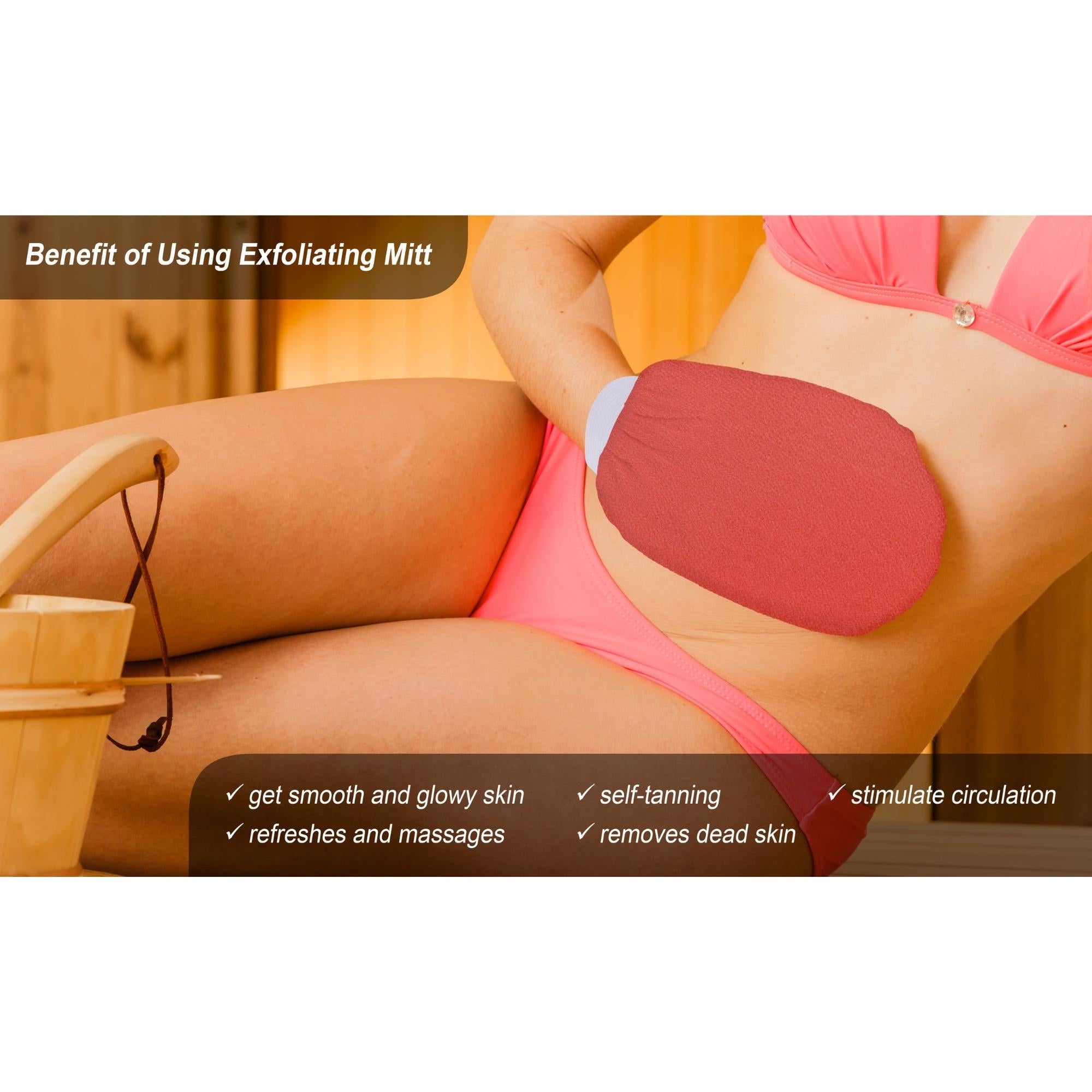 Deep Exfoliating Gloves Body Scrub For Dead Skin Remover