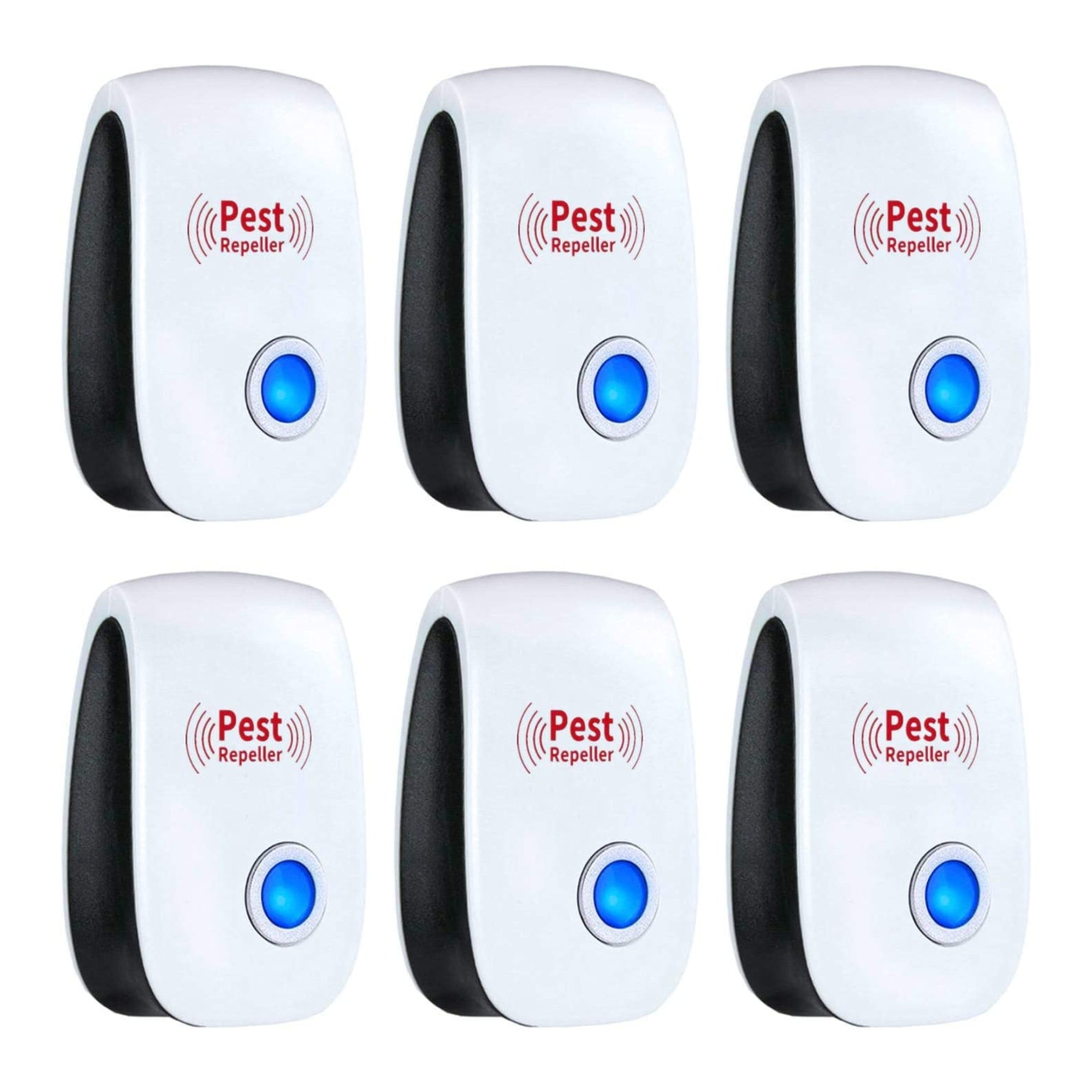 6-Pack Electronic Pest Control Ultrasonic Repeller