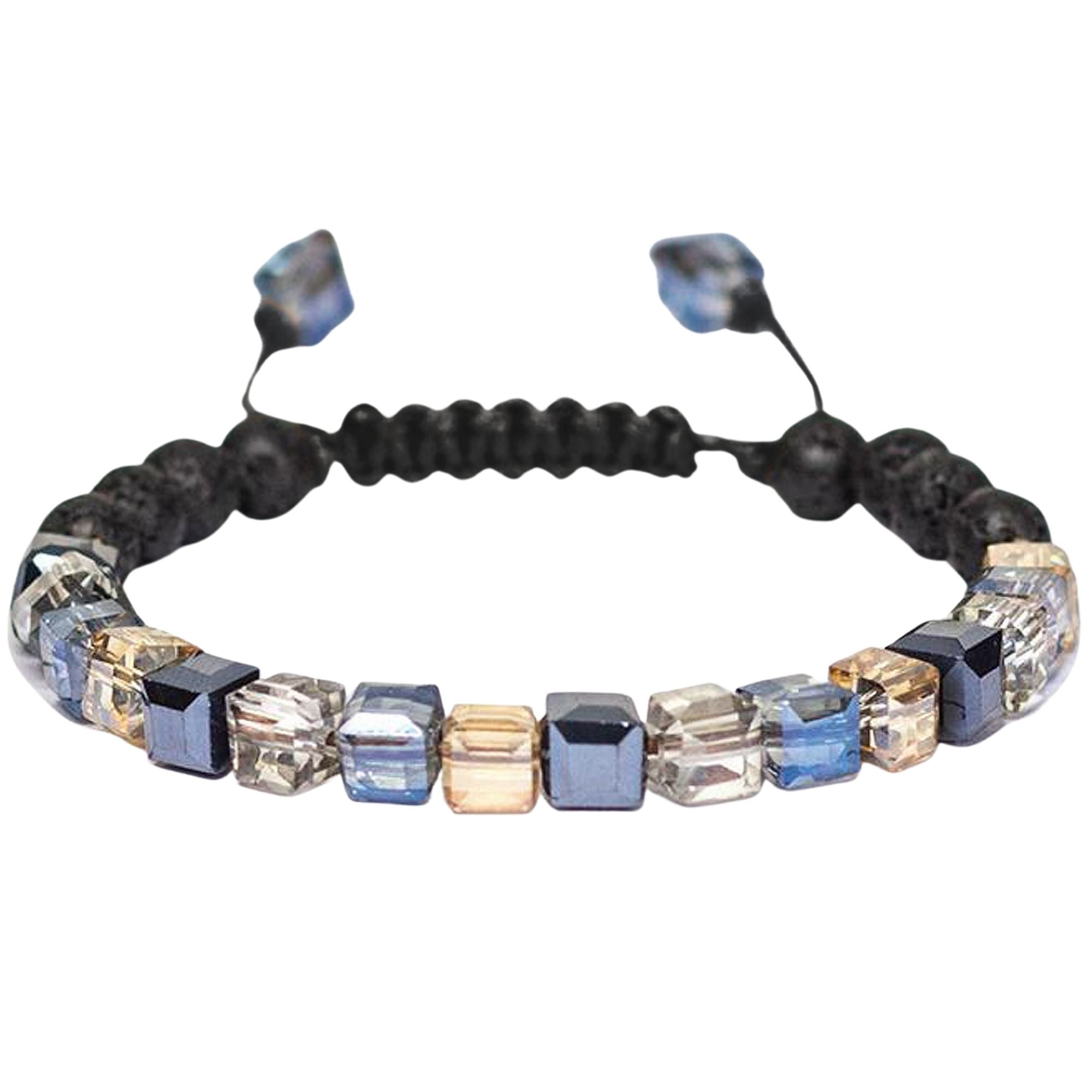 Lava Stone Glass Diffuser Bracelet with Optional Essential Oils