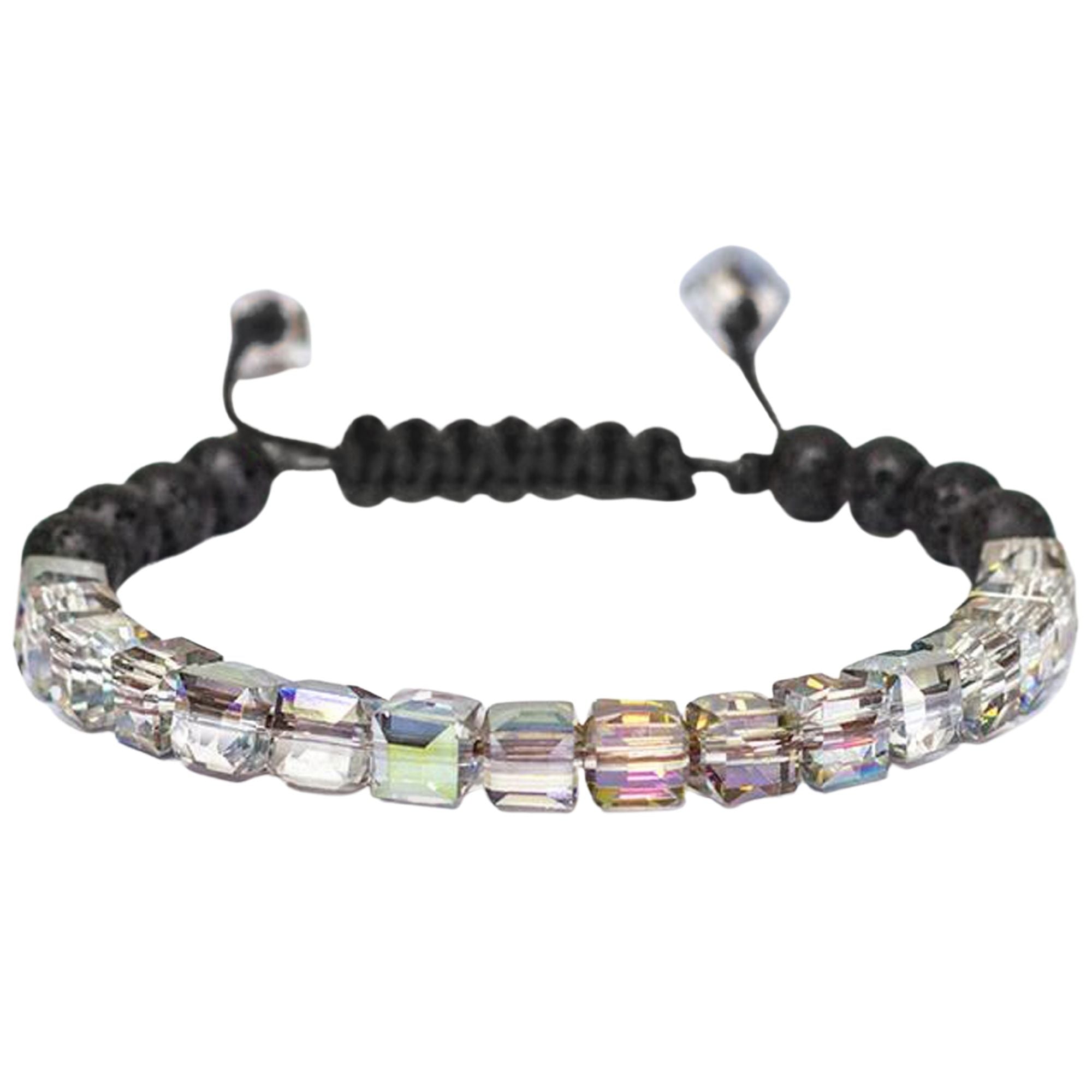 Lava Stone Glass Diffuser Bracelet with Optional Essential Oils