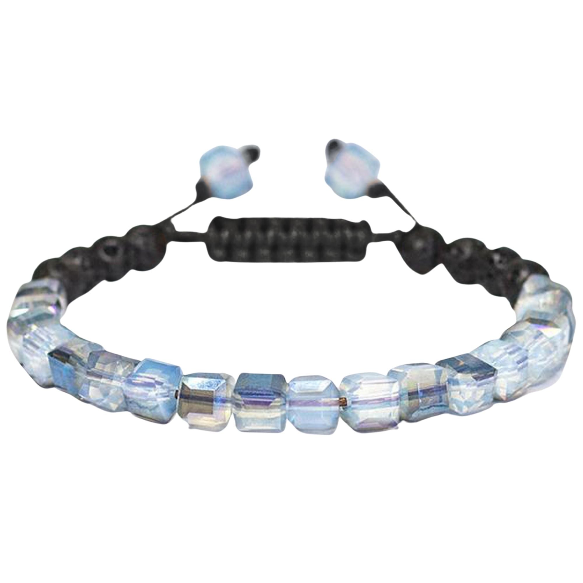 Lava Stone Glass Diffuser Bracelet with Optional Essential Oils