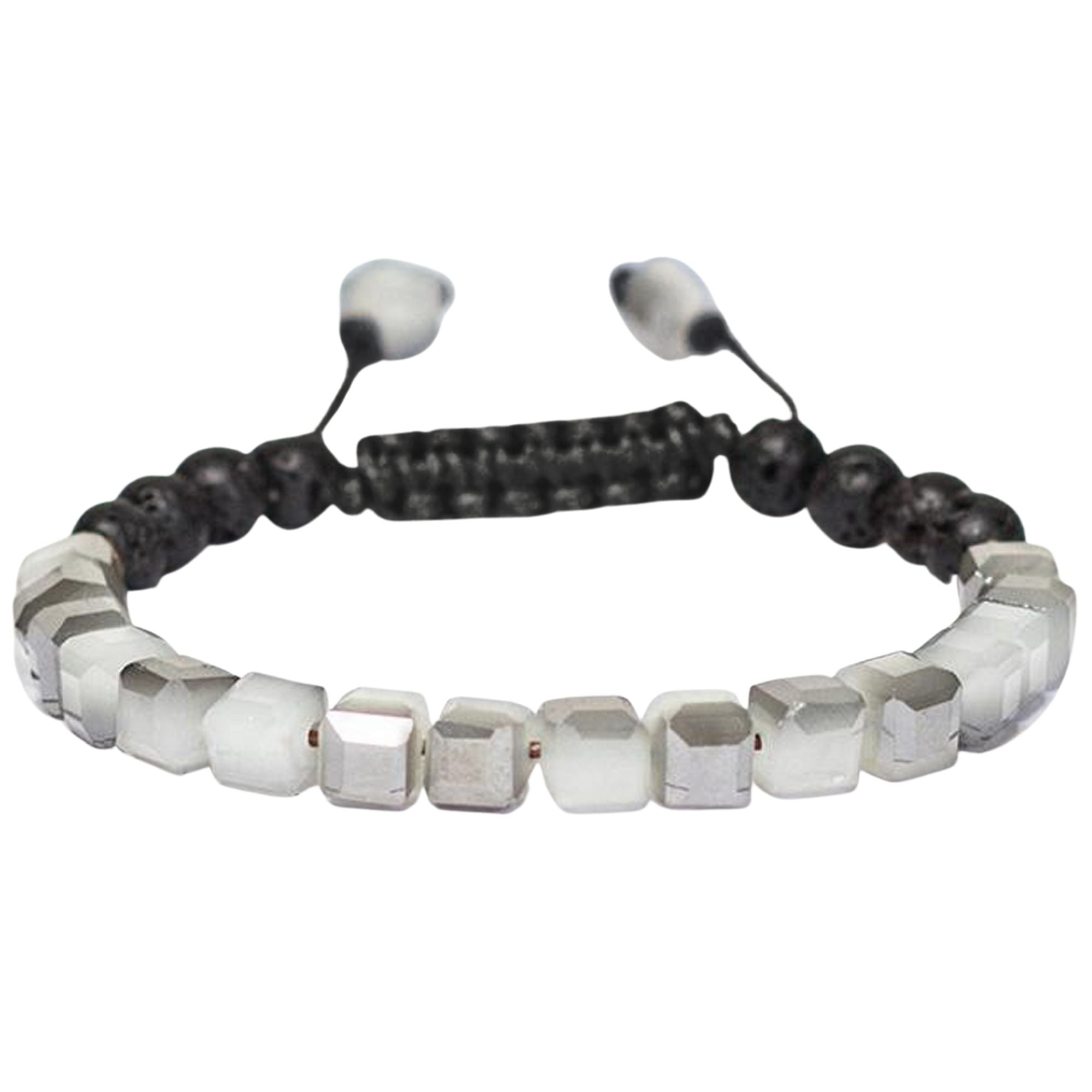 Lava Stone Glass Diffuser Bracelet with Optional Essential Oils