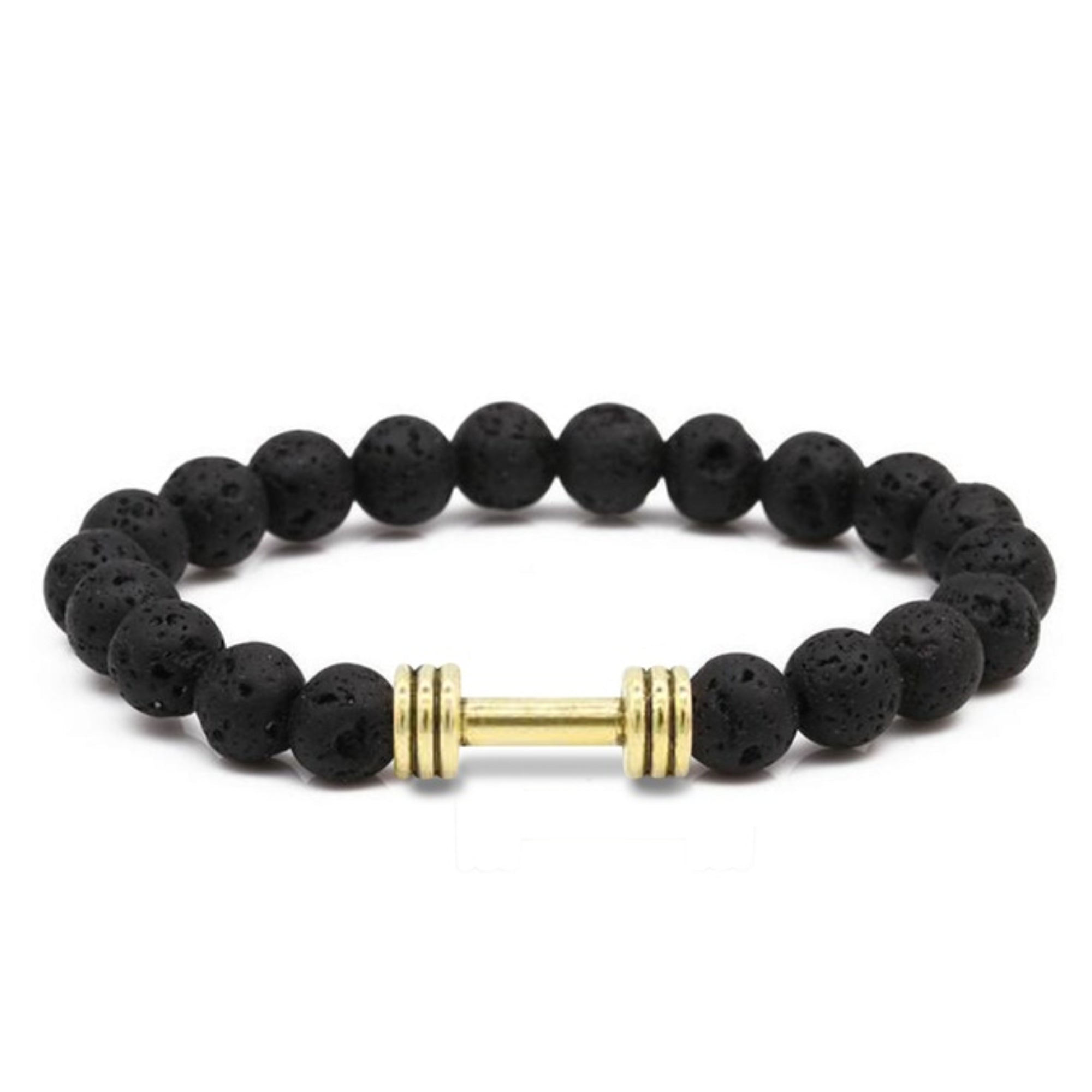 Men's Natural Stone Dumbbell Bracelet by Akor