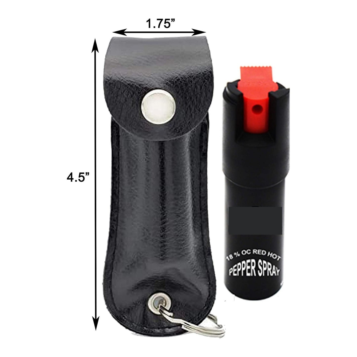 Best Self Defense Pepper Spray Tool w/ Leather Pouch Keychain for Women