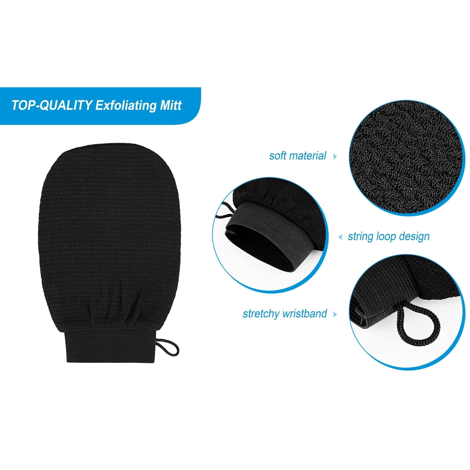 Deep Exfoliating Gloves Body Scrub For Dead Skin Remover