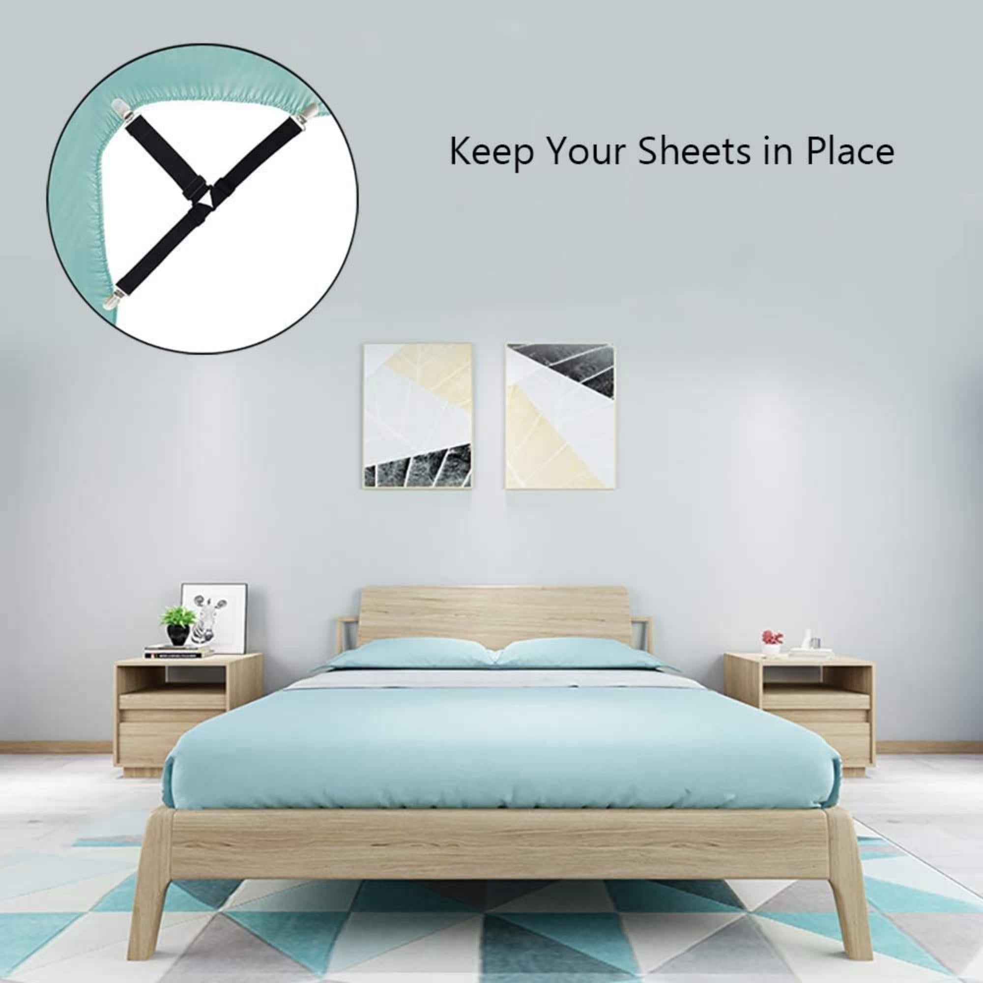 4-Piece Set Bed Sheet Clip Fasteners