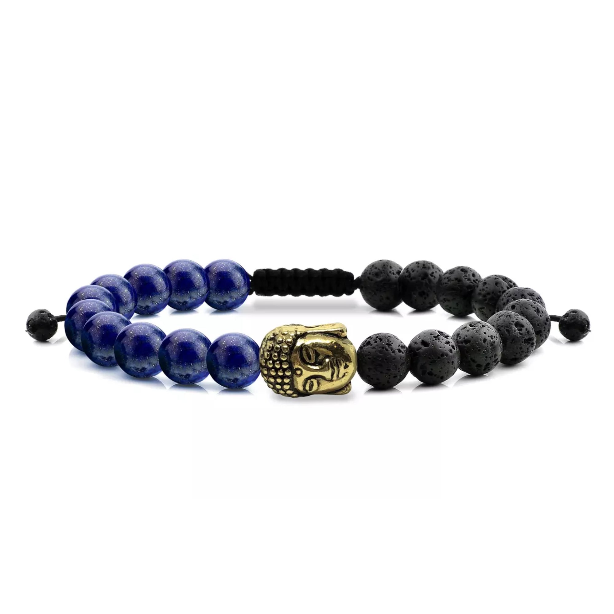 Men's Natural Stone Buddha Bracelet by Akor