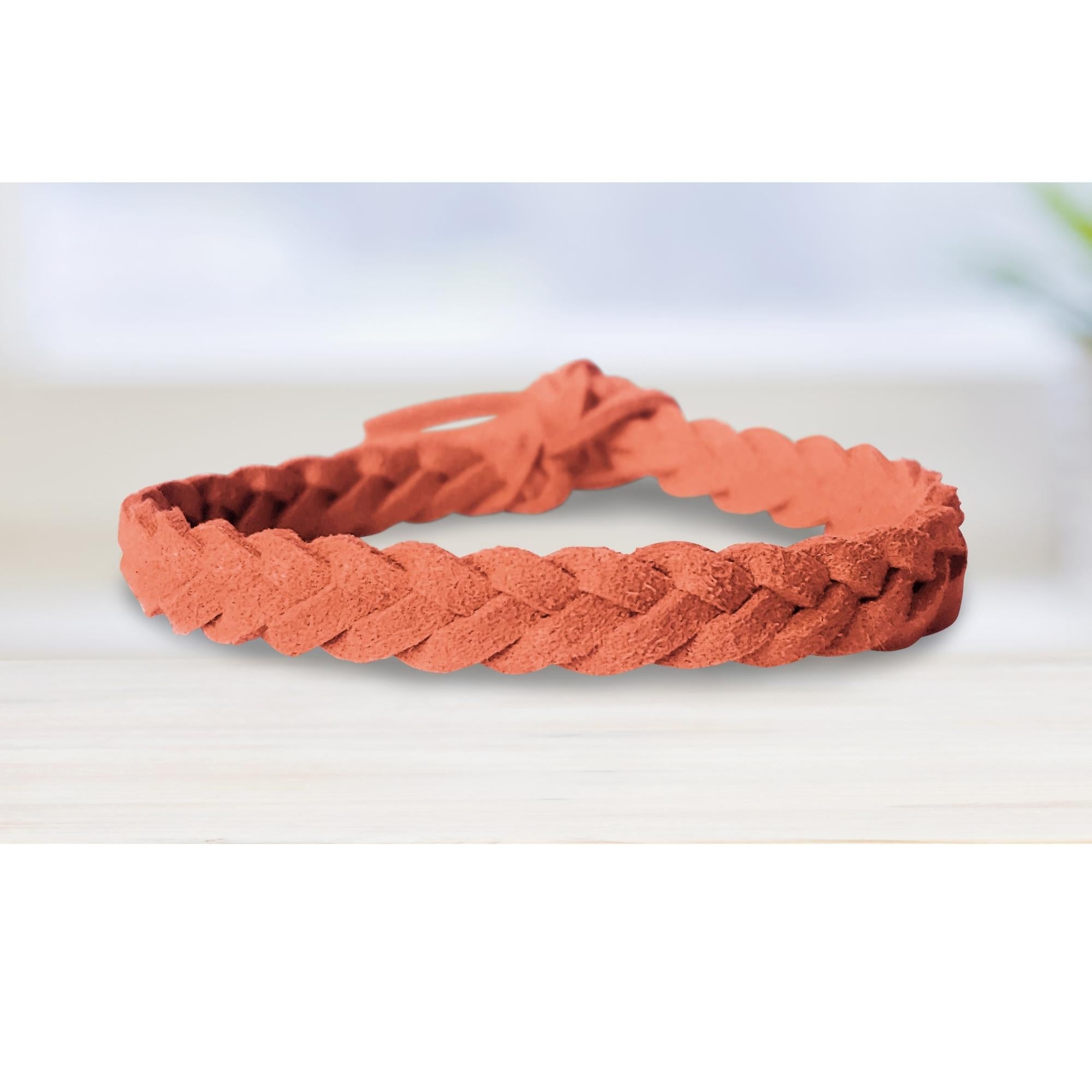 Super-Soft Braided Essential Oil Diffuser Bracelet Faux Suede