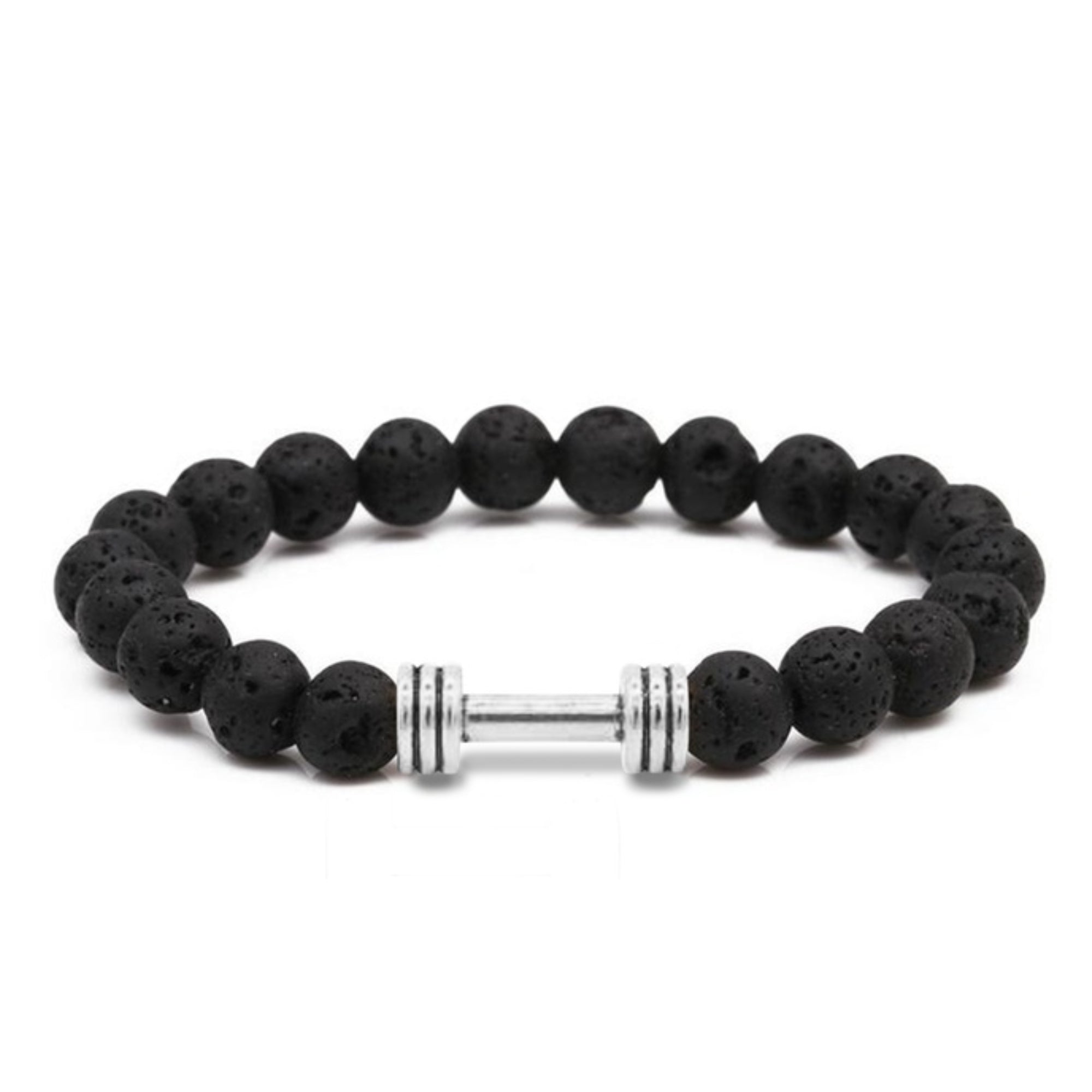 Men's Natural Stone Dumbbell Bracelet by Akor
