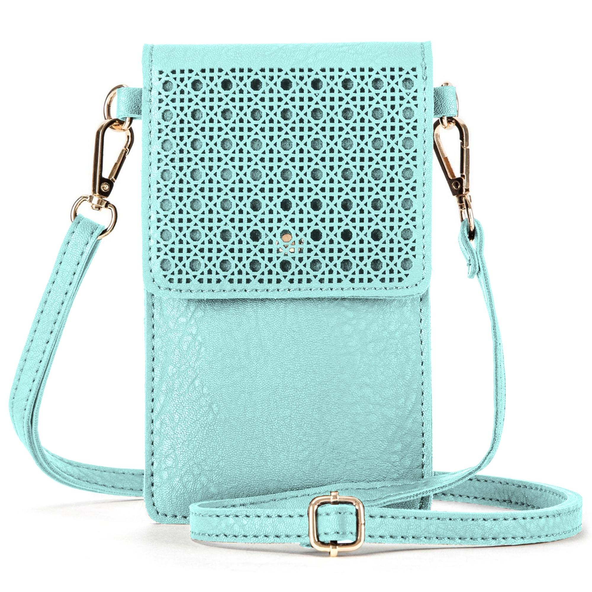 SoHo Faux Leather Cross Body Cellphone Bag