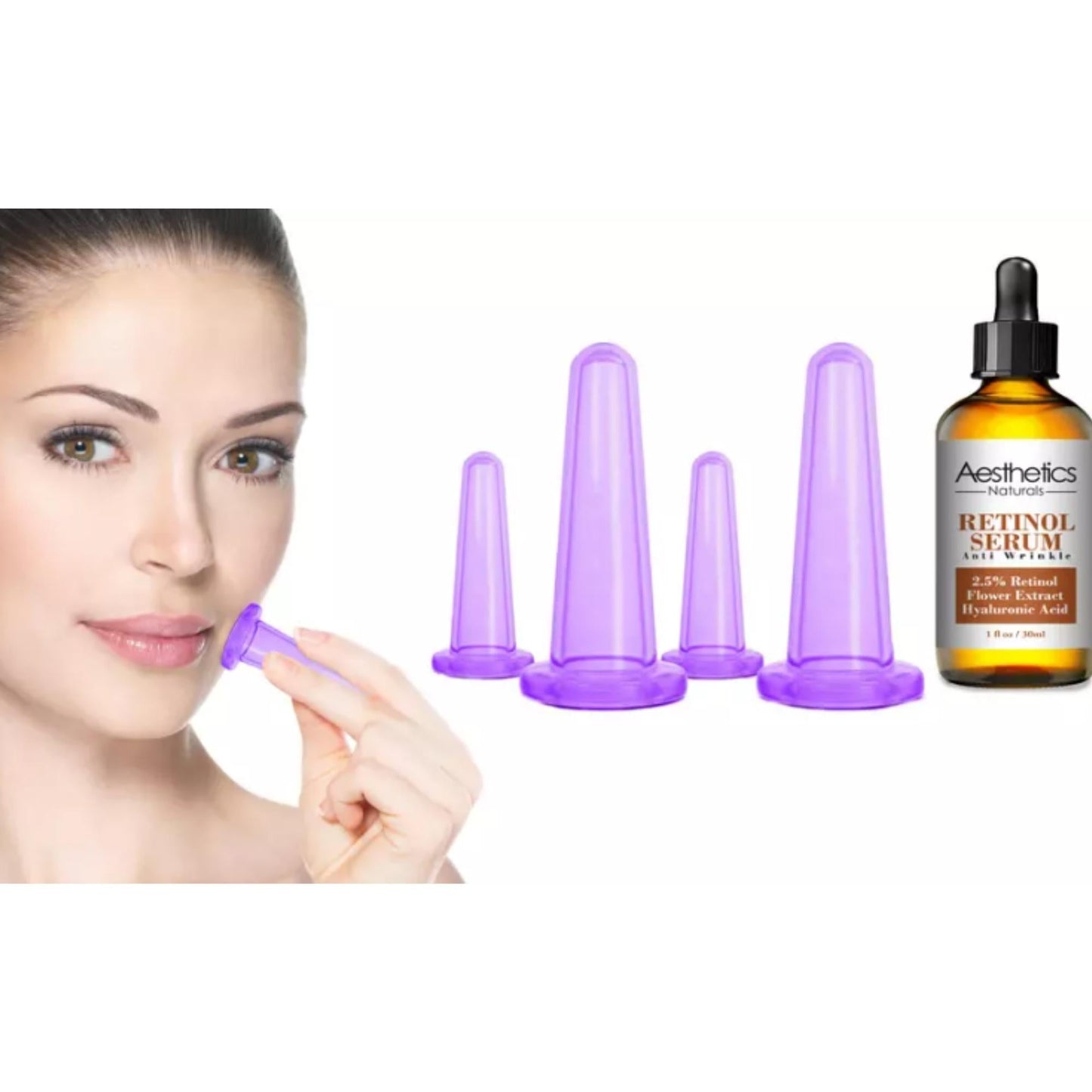 Facial Cupping With Retinol Serum