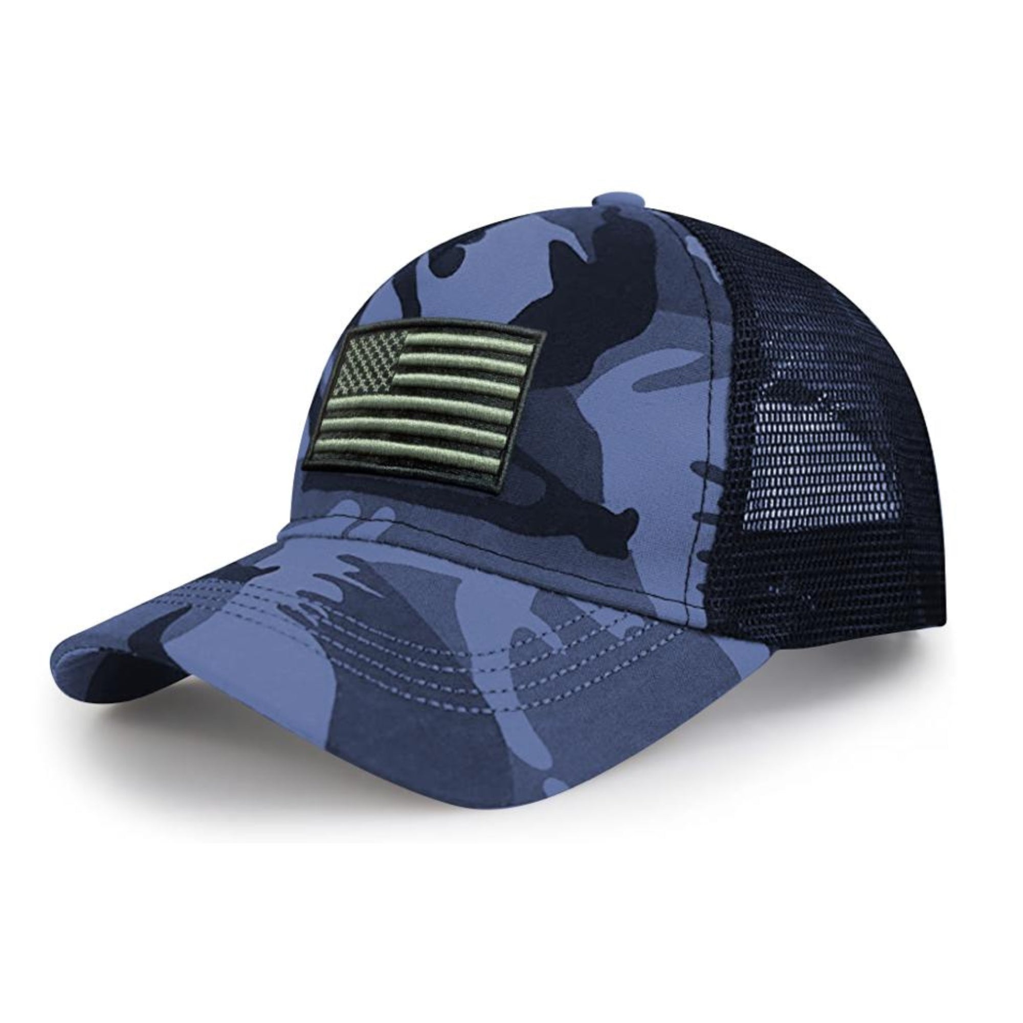 American Flag Trucker Hat for Men and Women