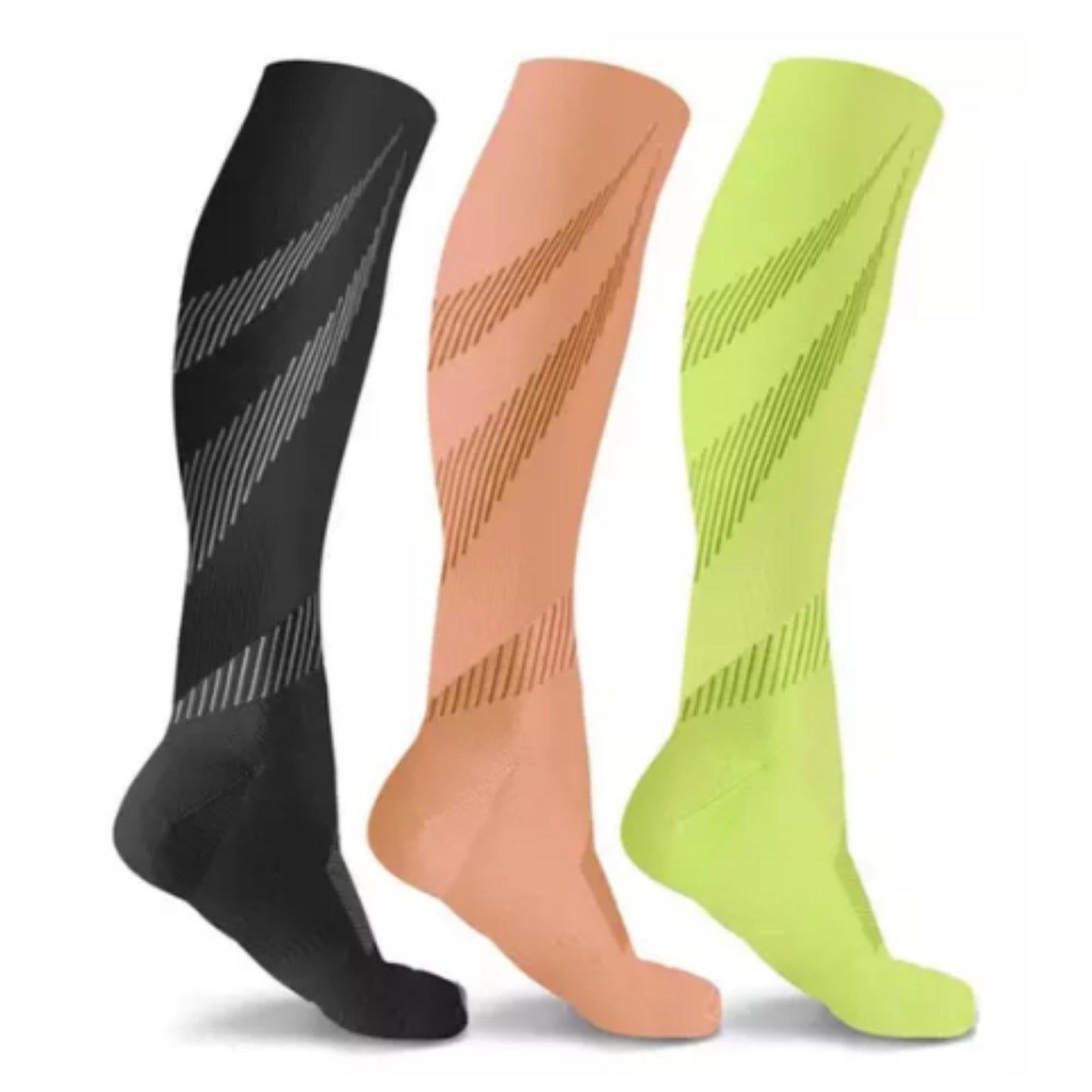 DCF Chic Knee-High Compression Socks (3-Pack)