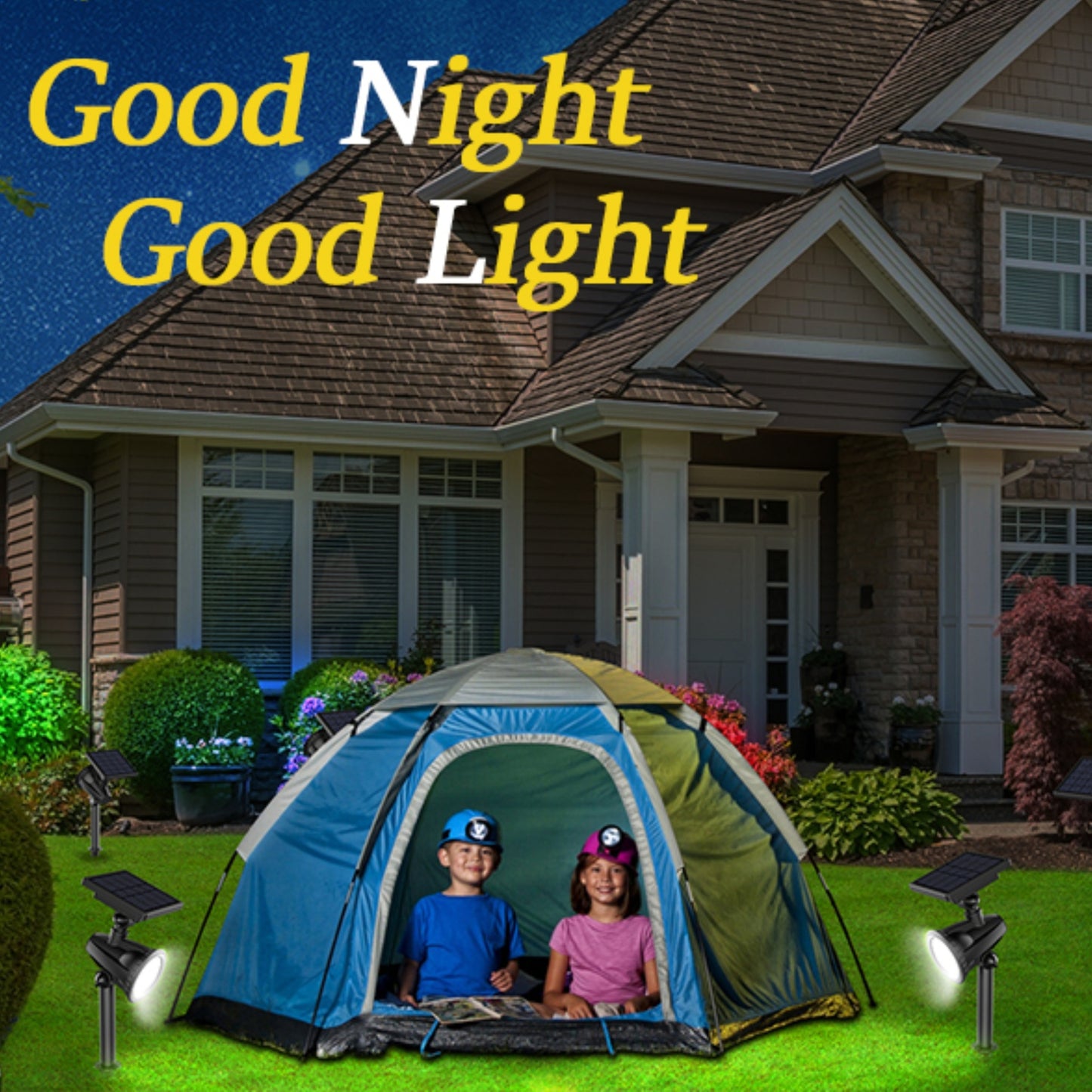 LED Solar Spotlight with Remote