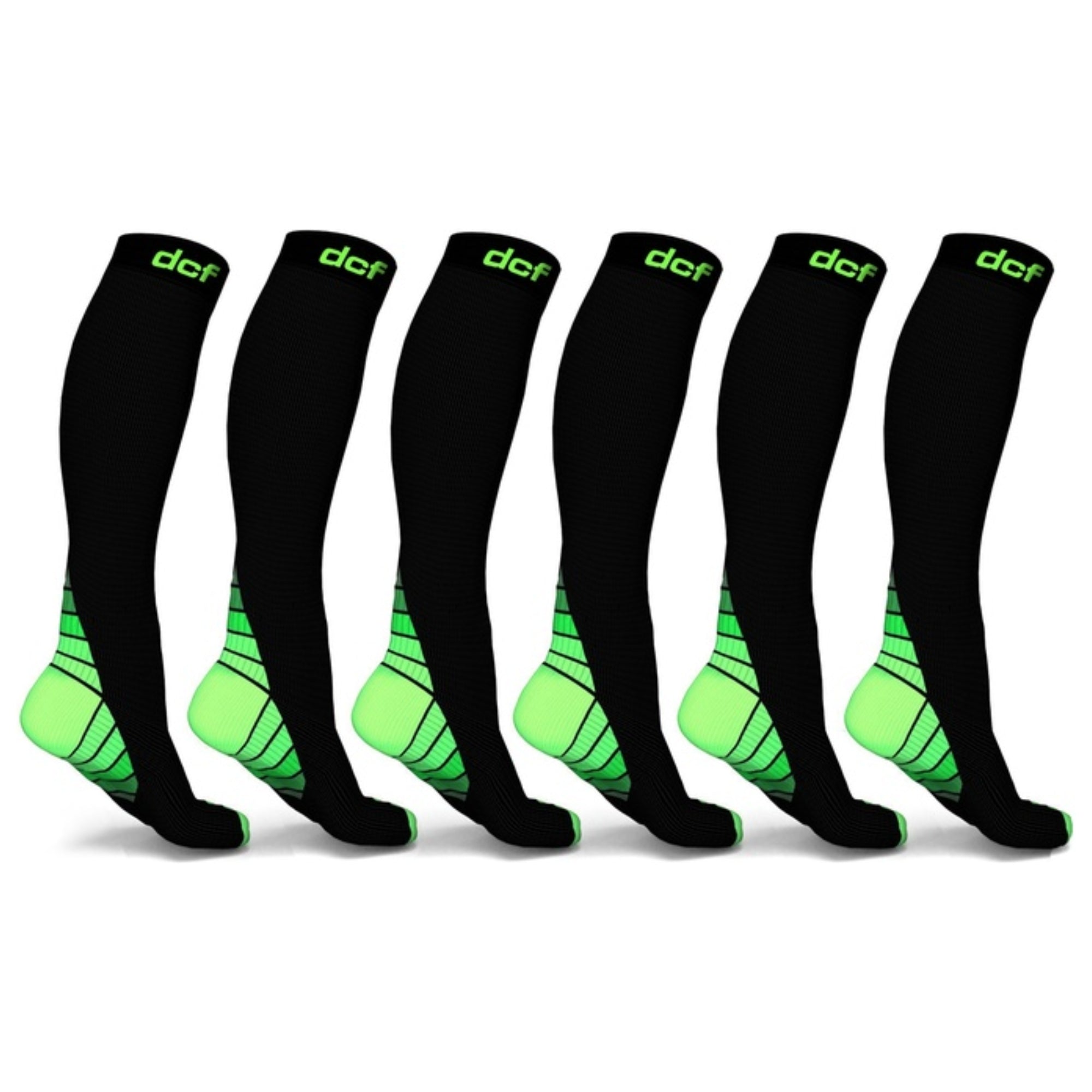DCF Original Knee High Compression Socks (6-Pack)